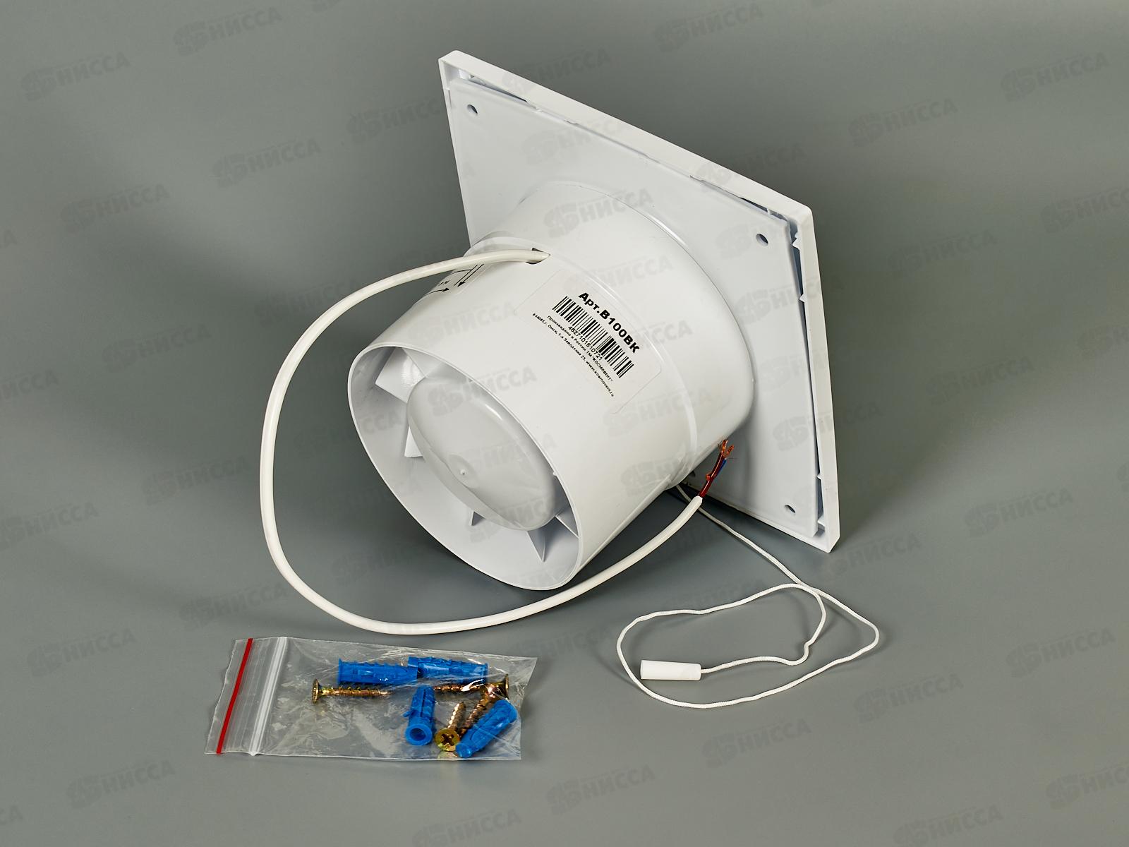 Вентилятор осевой диаметр 100 с В/К