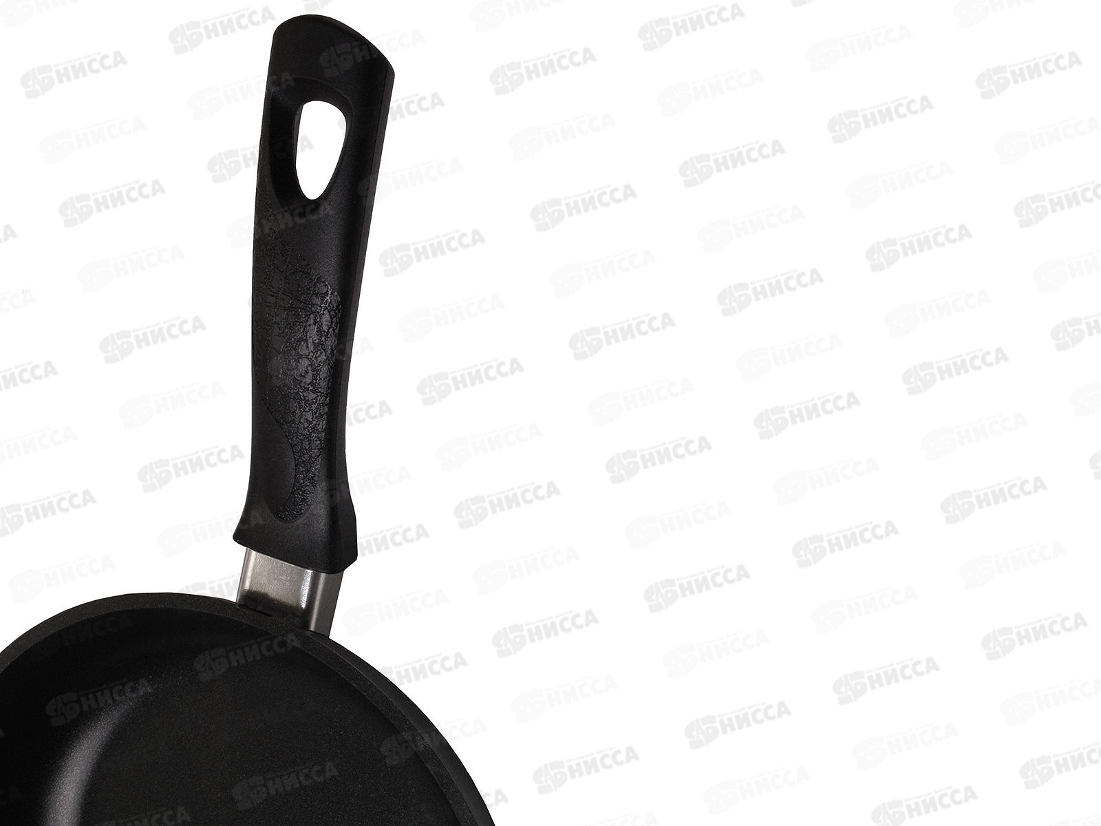 Сковорода алюминевая литая 22-M с антипригарным покрытием ручкой, утолщенное  дно с227а *4