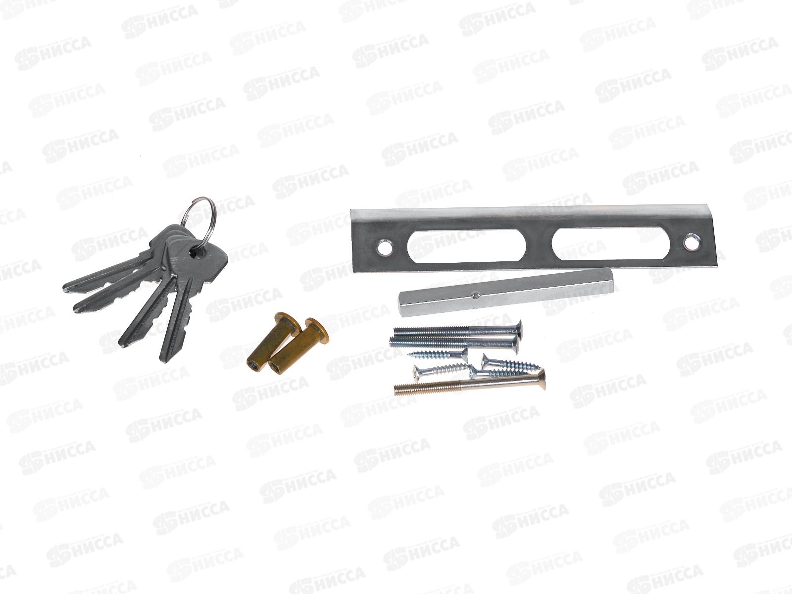 Замок врезной 3В7 02 цилиндровый 2 ключа золото. Омега