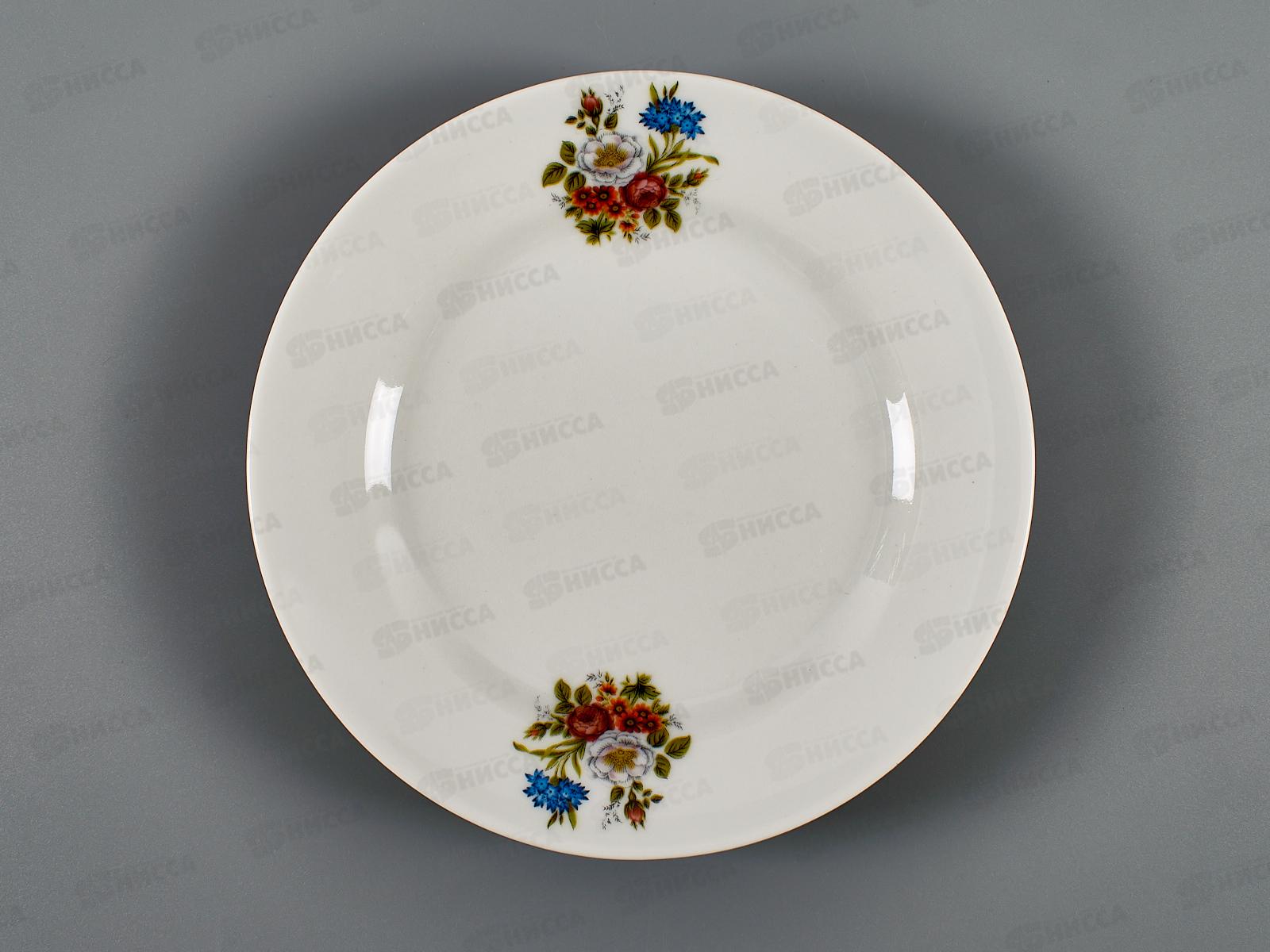Тарелка мелкая 170мм фарфор Идиллия Букет цветов 4С0320 *20