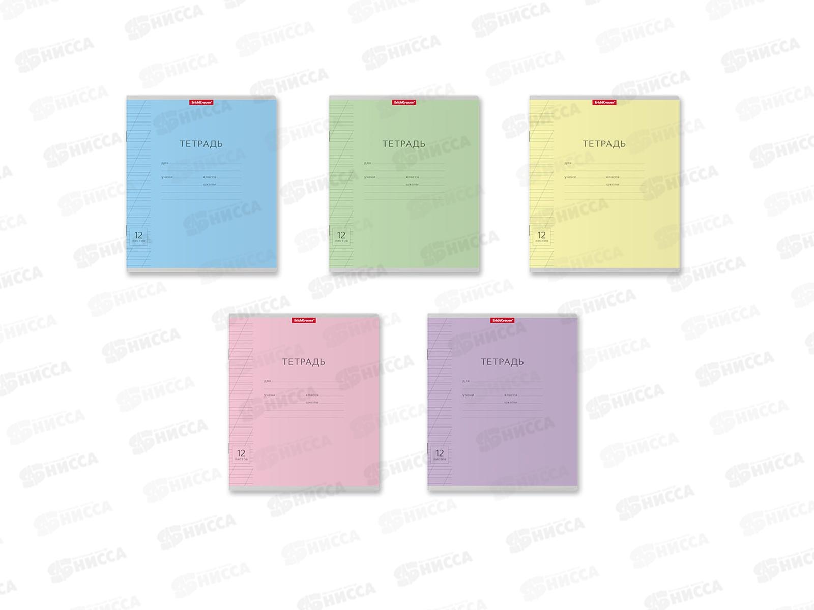 Тетрадь 12 листов в косую линию ПОЛИ  Классика, 35208 *10/280