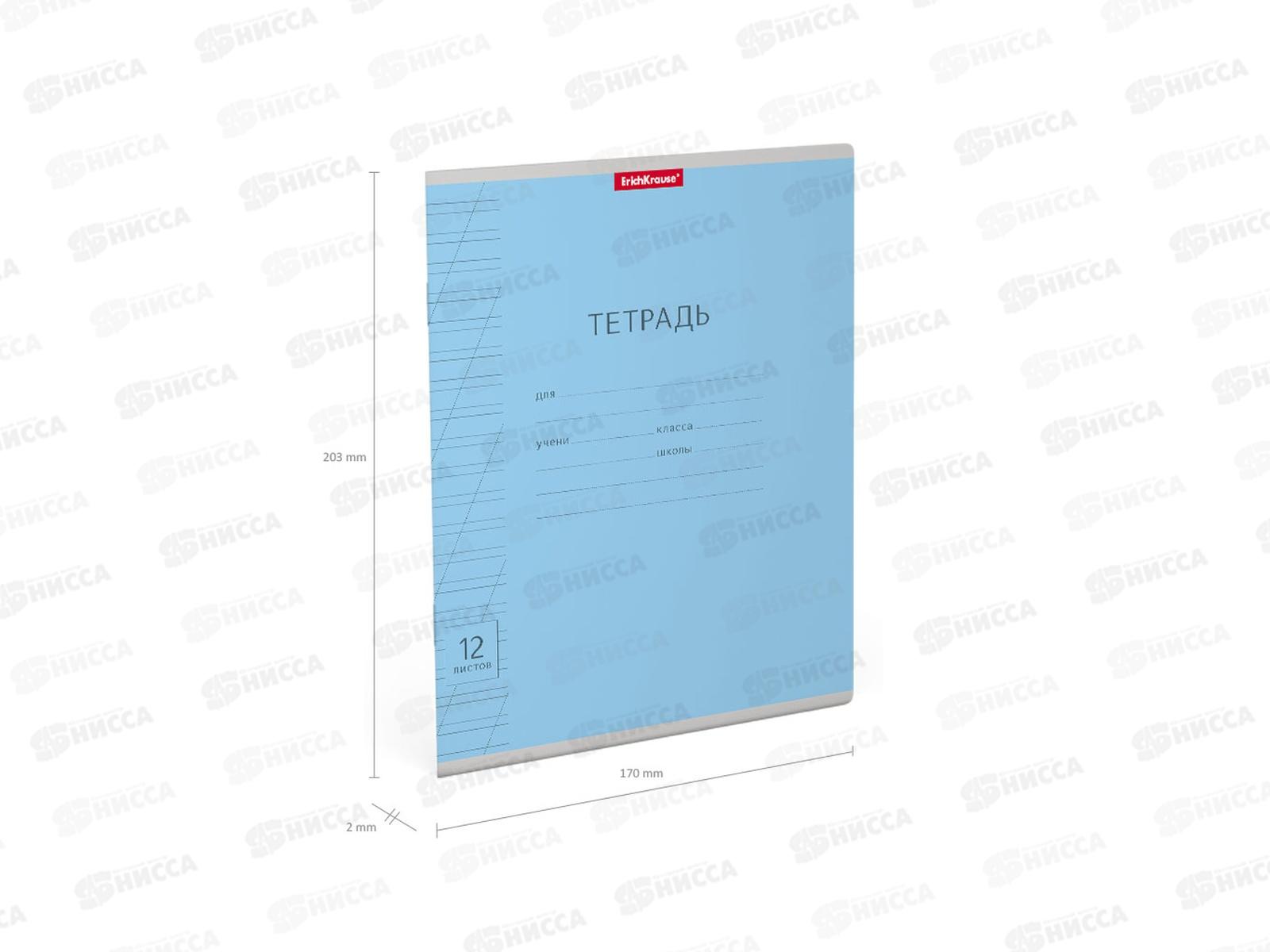 Тетрадь 12 листов в косую линию ПОЛИ  Классика, 35208 *10/280