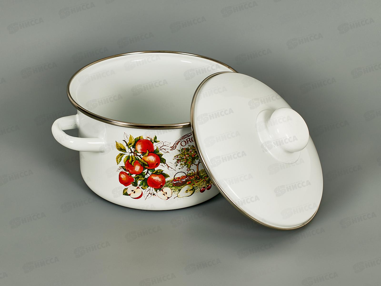 Кастрюля 2,0л эмалированная с рисунком 01-1610/4  *8