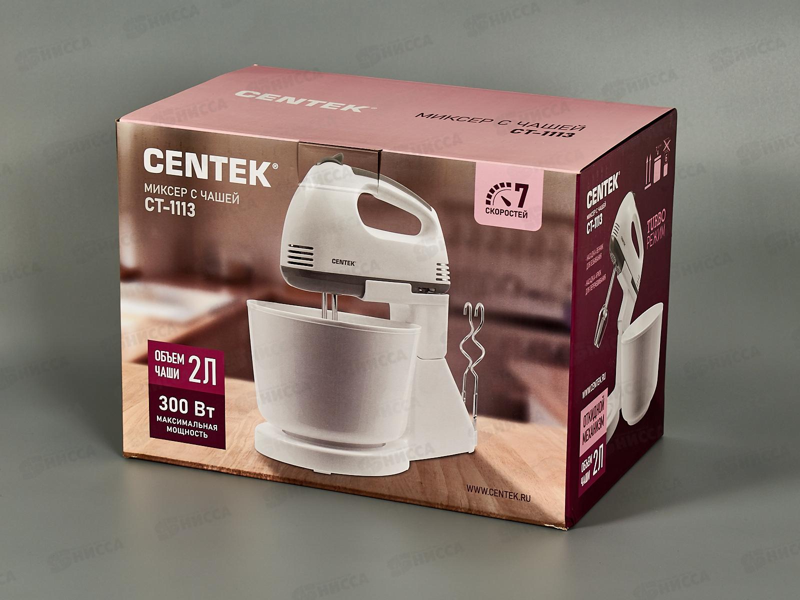 Миксер электрический  CT-1113 300вт белый *12