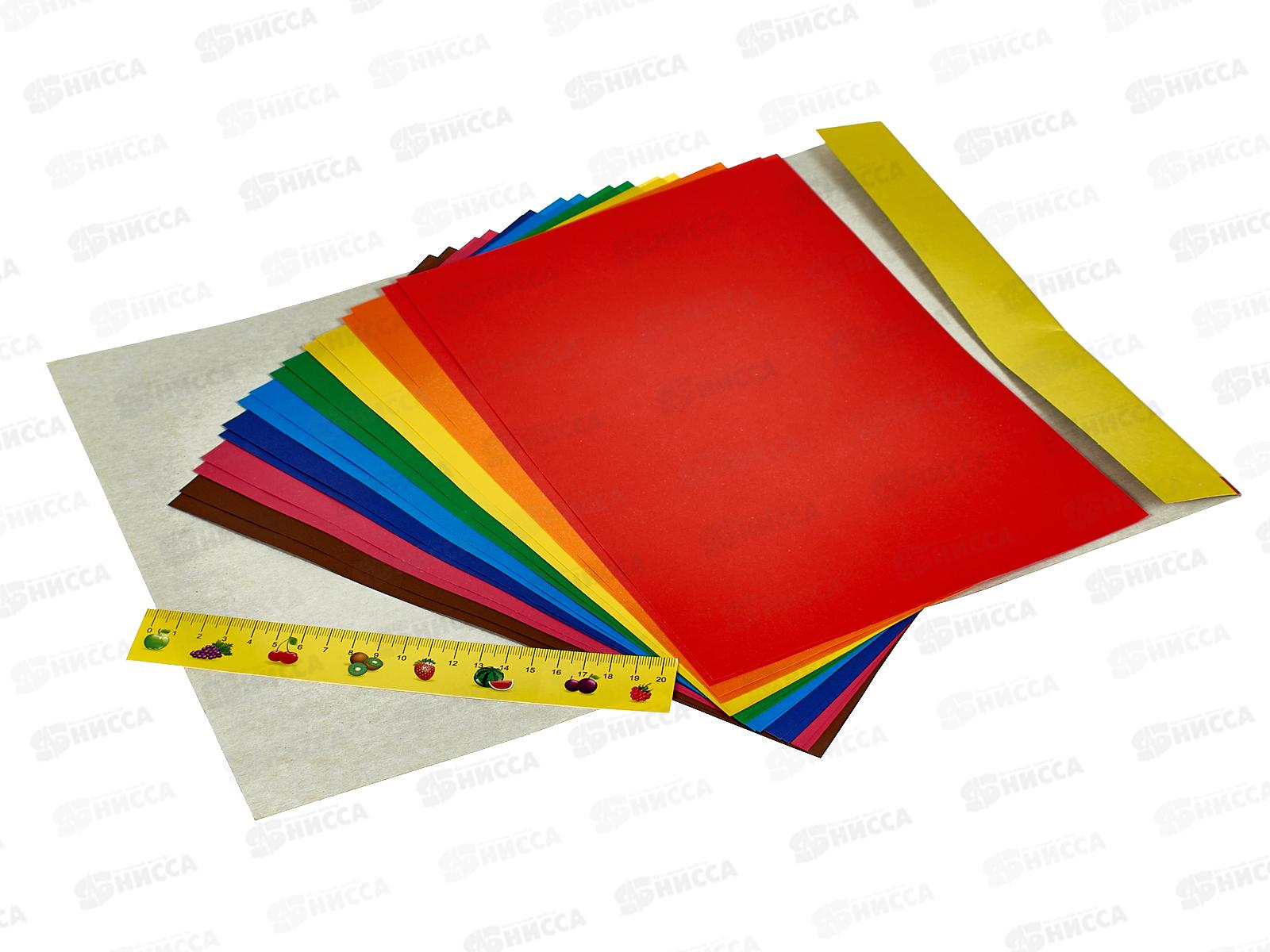 Цветная бумага двусторонняя  Каляка-Маляка А4  8 цветов  16л, БЦДКМ16_ *40