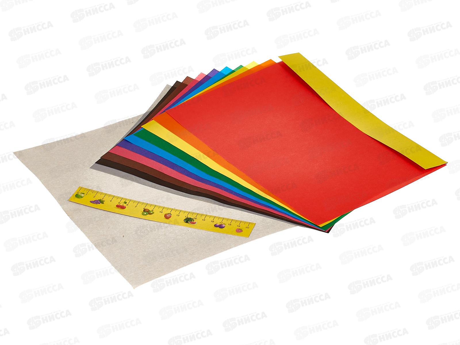 Цветная бумага  10 листов 10 цветов А4 Каляка-Маляка, БЦКМ10_ *40