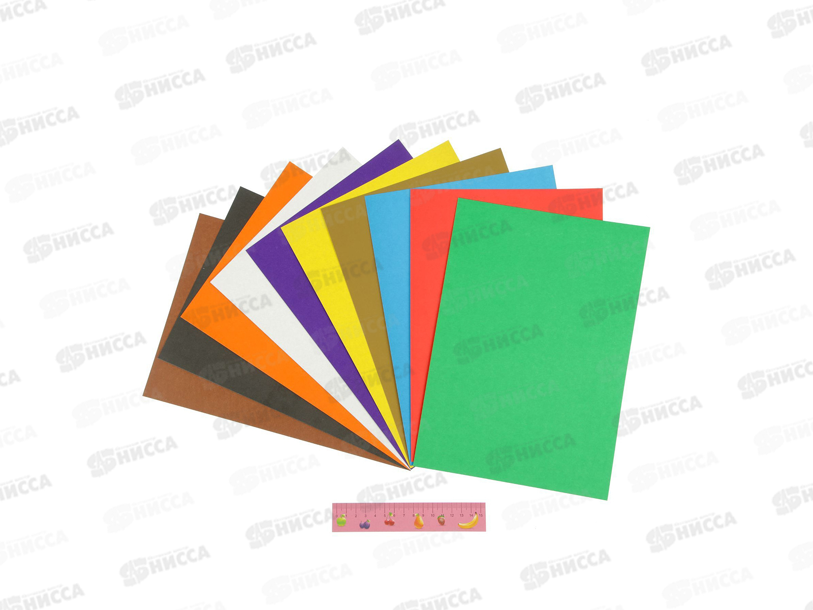 Цветной картон Каляка-Маляка 10 листов 10 цветов А4, КЦКМ10_ *30