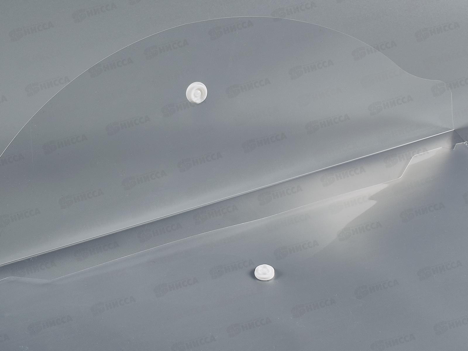 Папка с кнопкой inФОРМАТ А4 прозрачная, 150мкм, PK8015 *10/100