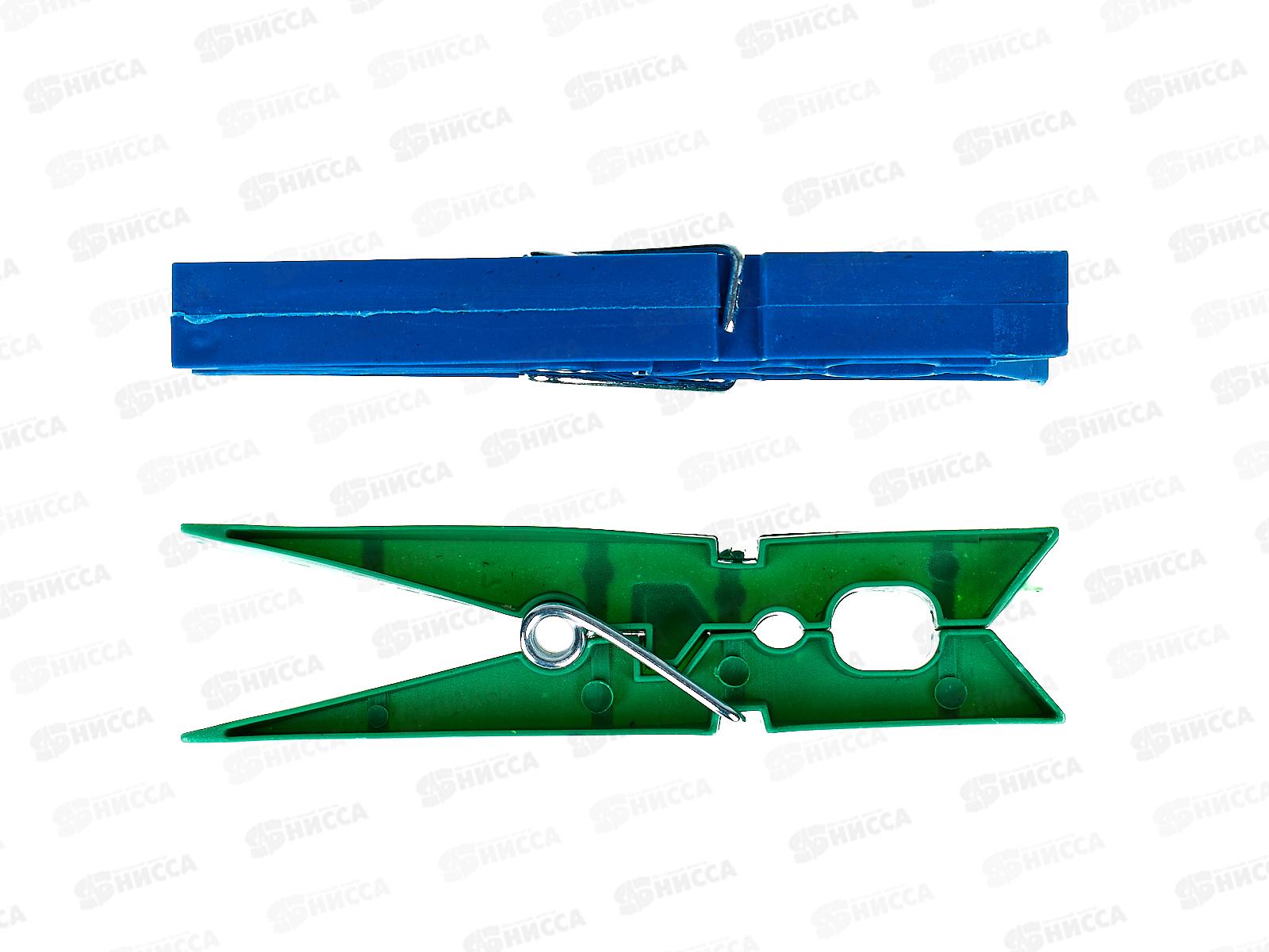 Прищепки из полимеров, набор 24шт 8.3х1 см., AL-102 *144