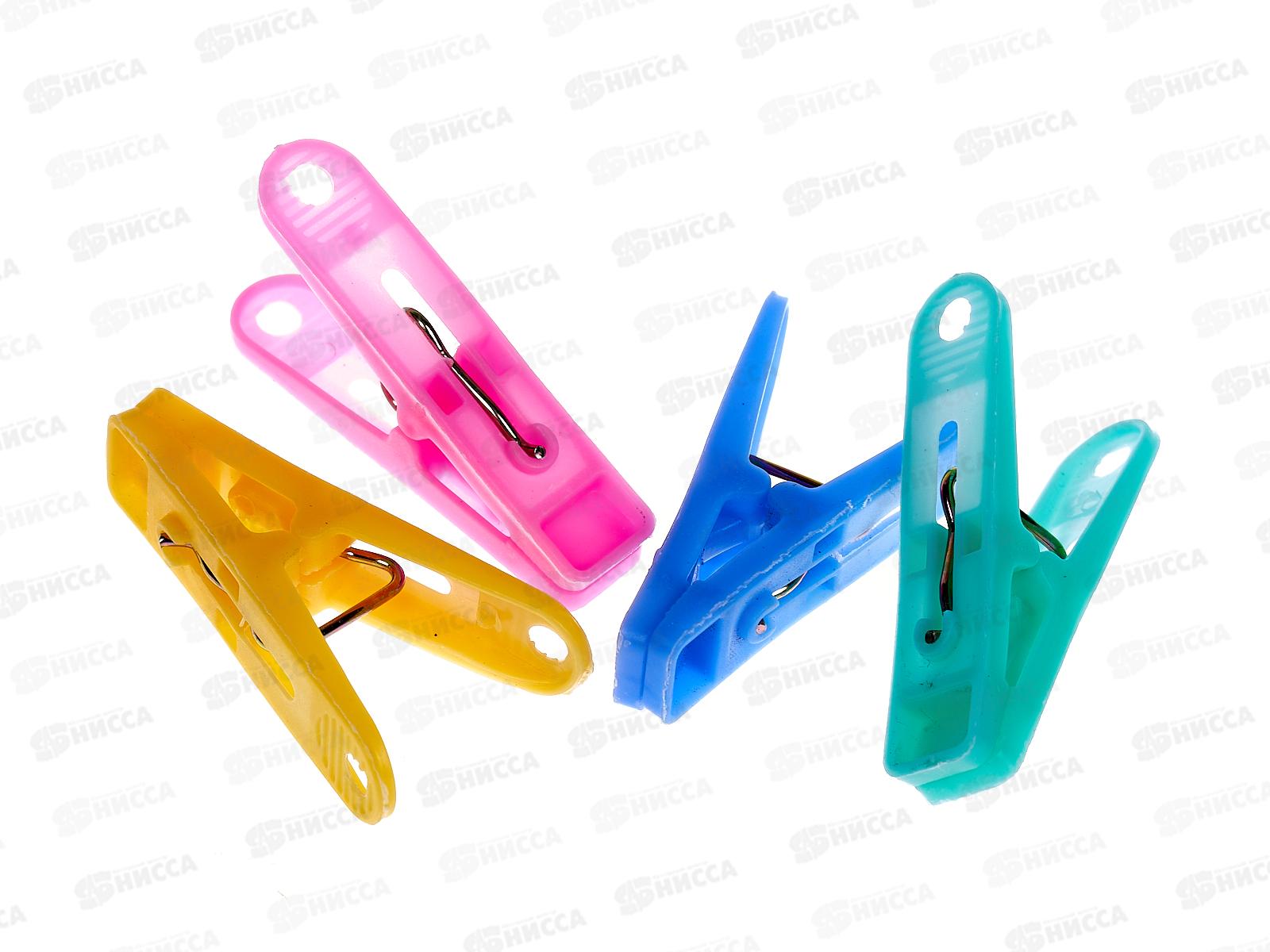 Прищепки 18шт 5.2х1.5см, пластик, AL-105, *200