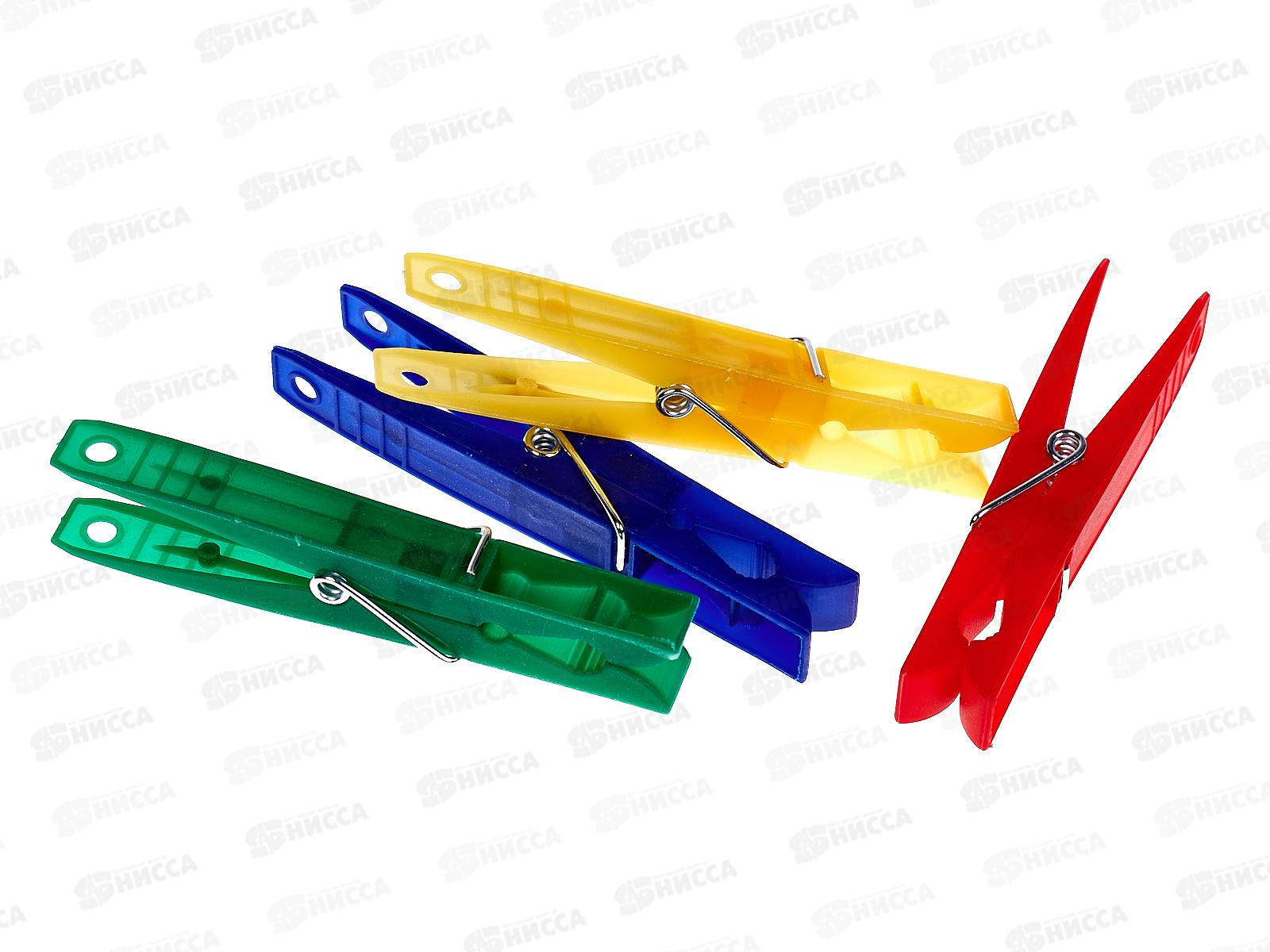 Прищепки из полимеров, набор 24шт 9х1 см., AL-111 *144