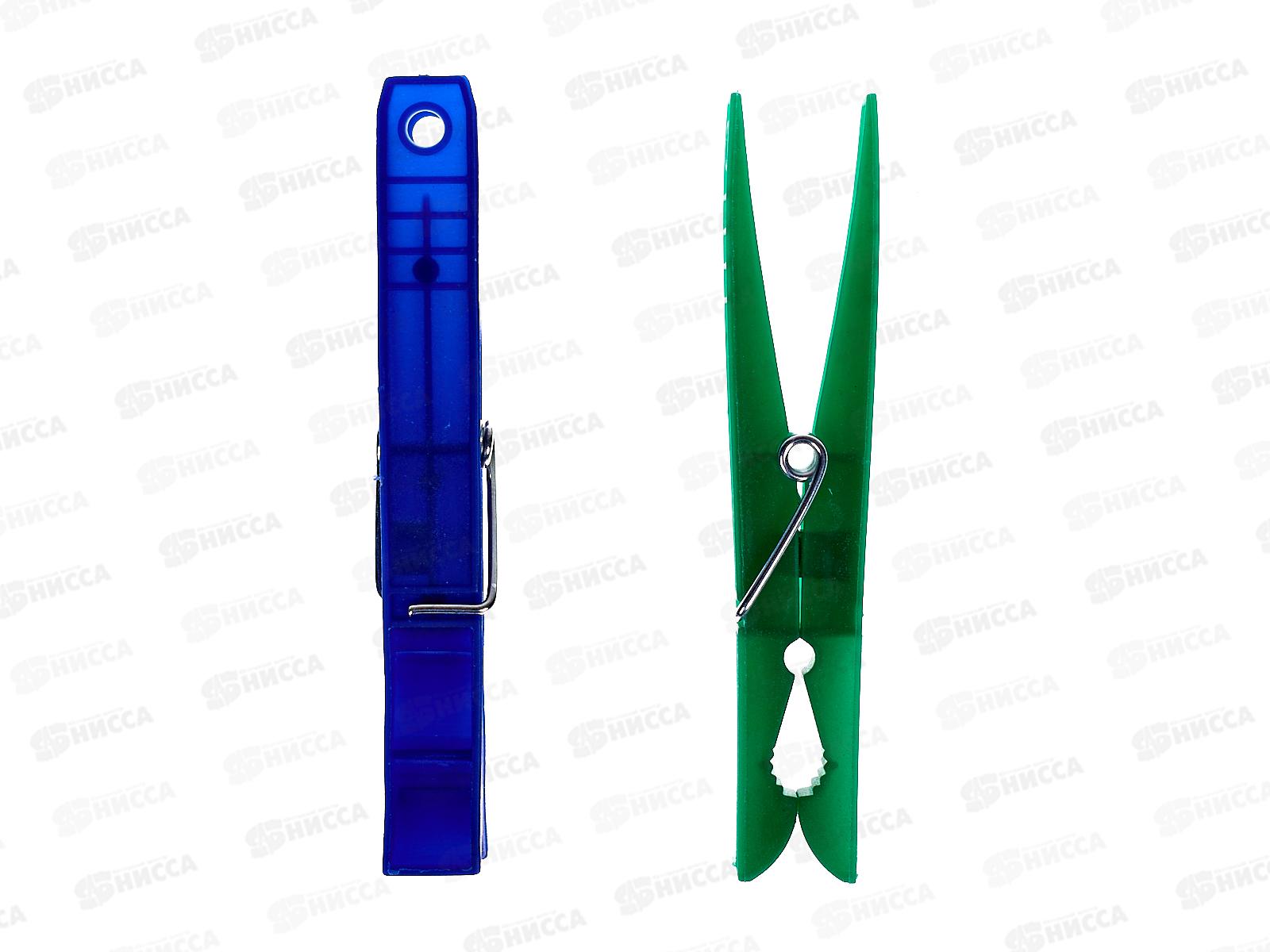 Прищепки из полимеров, набор 24шт 9х1 см., AL-111 *144