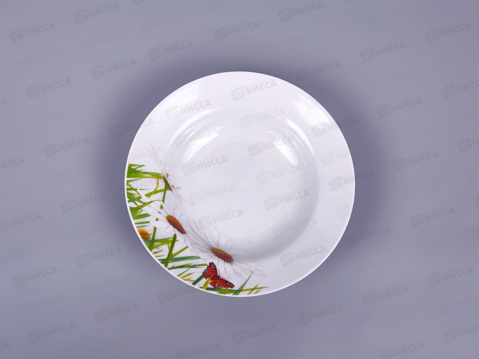 Тарелка глубокая 200мм фарфор Идиллия Ромашка 5С0743 *20