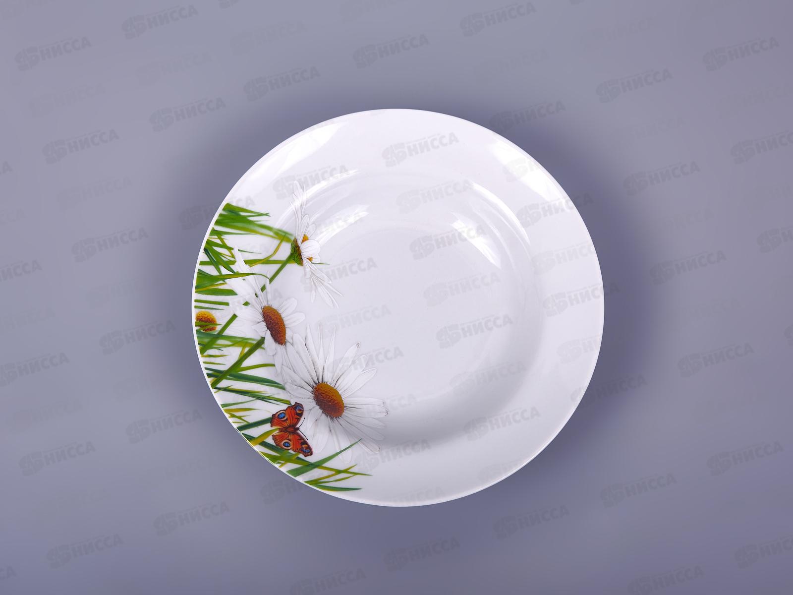 Тарелка глубокая 240мм фарфор Идиллия Ромашка 5С0745 *12
