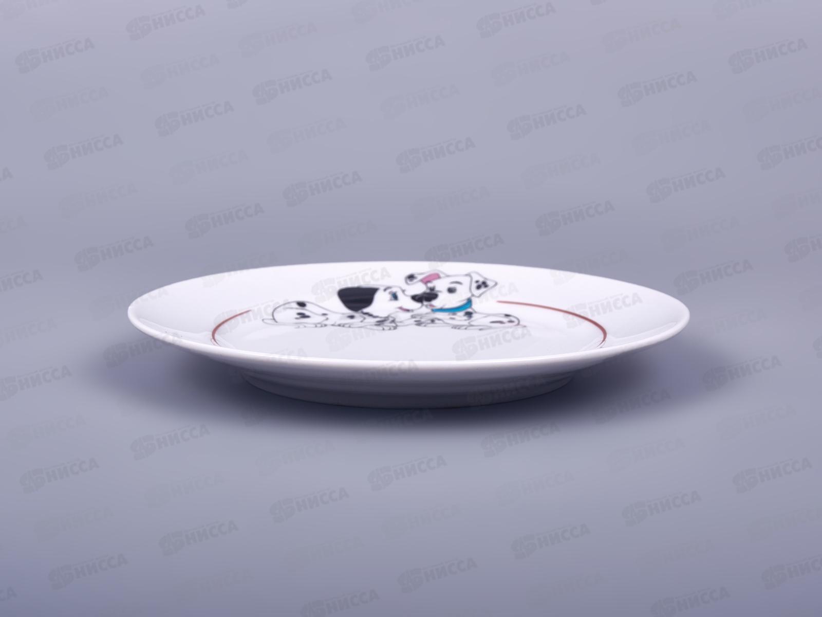 Тарелка мелкая 170мм фарфор Идиллия Далматинцы 4С0500/1 *20