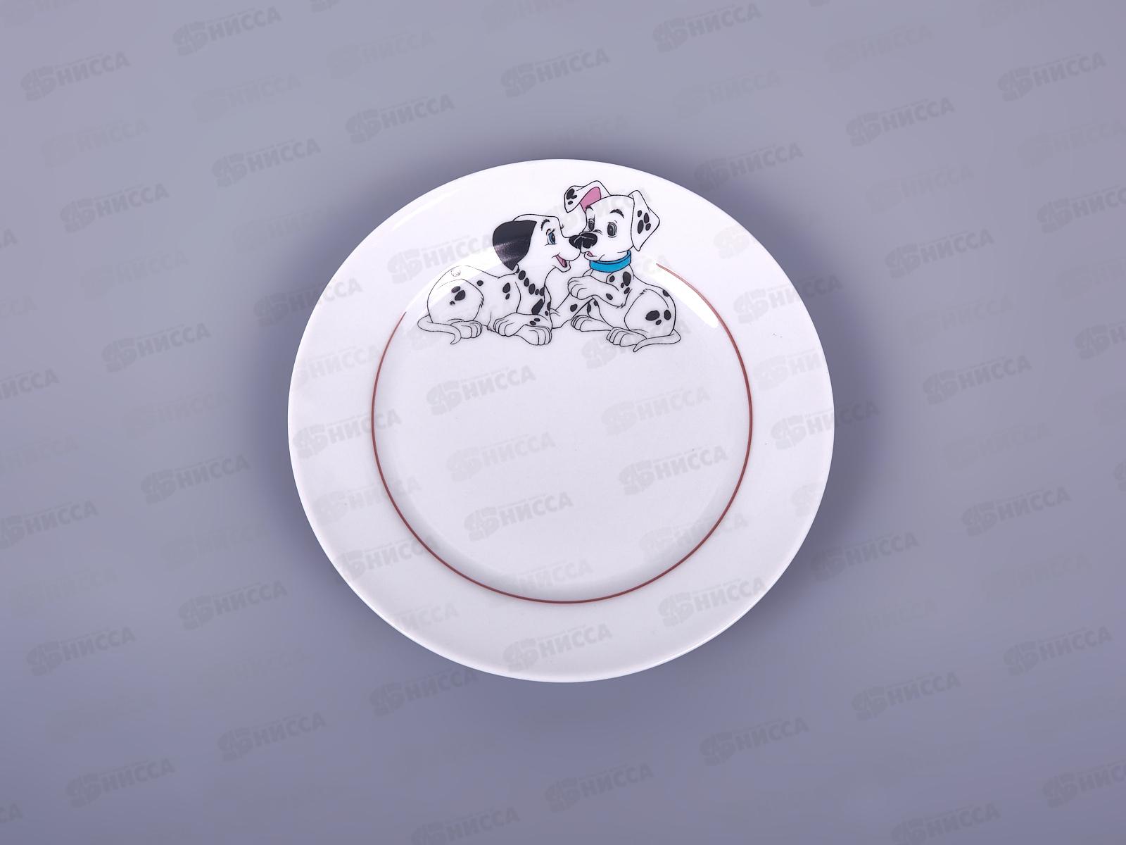 Тарелка мелкая 170мм фарфор Идиллия Далматинцы 4С0500/1 *20