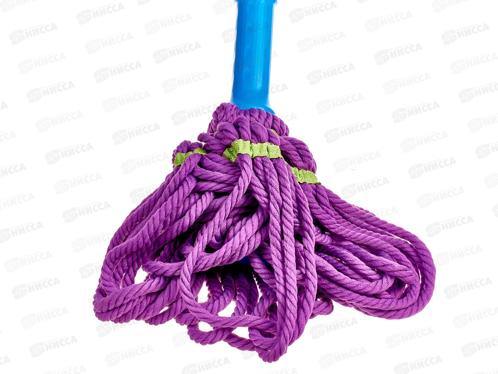 Швабра VETTA с отжимом микрофибра, 113см черенок металло-пластиковый 444-141 г