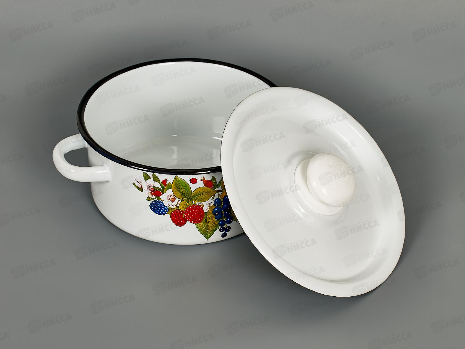 Кастрюля 2,0л цилиндрическая декорированная с пластиковой кнопкой С1610.3 *8