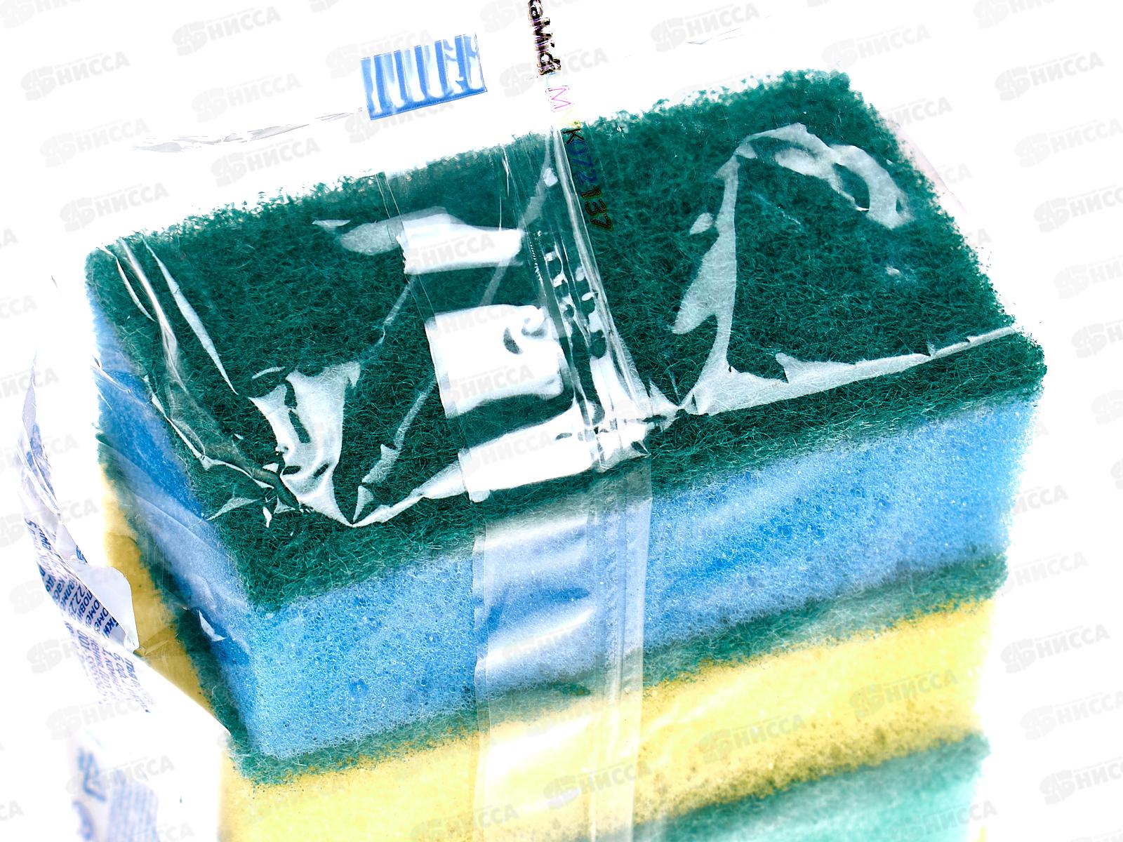 РУСАЛОЧКА губки для посуды МИДИ 5шт *60