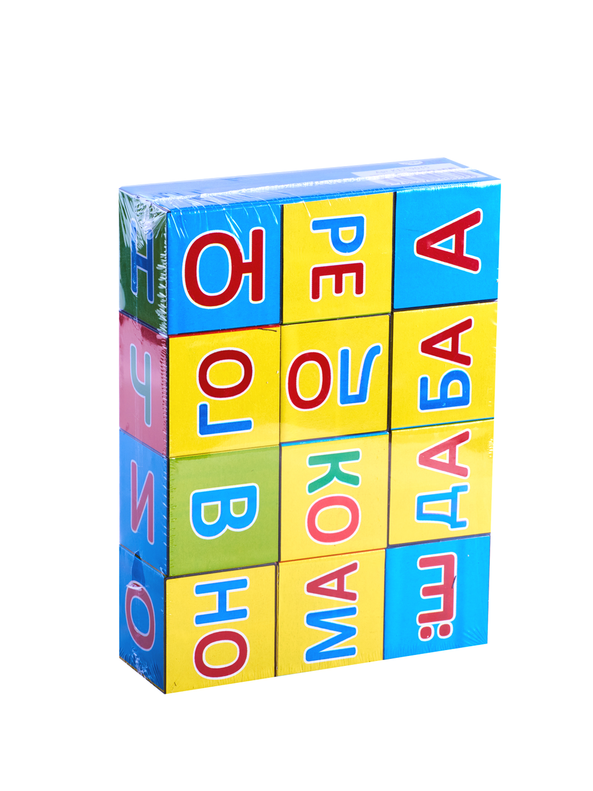 Кубики 12шт Букварь пластик  К12-9035 *16