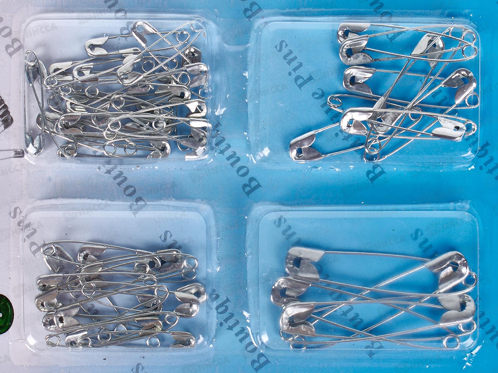 Булавки набор 75шт микс (44659) *12  Ж