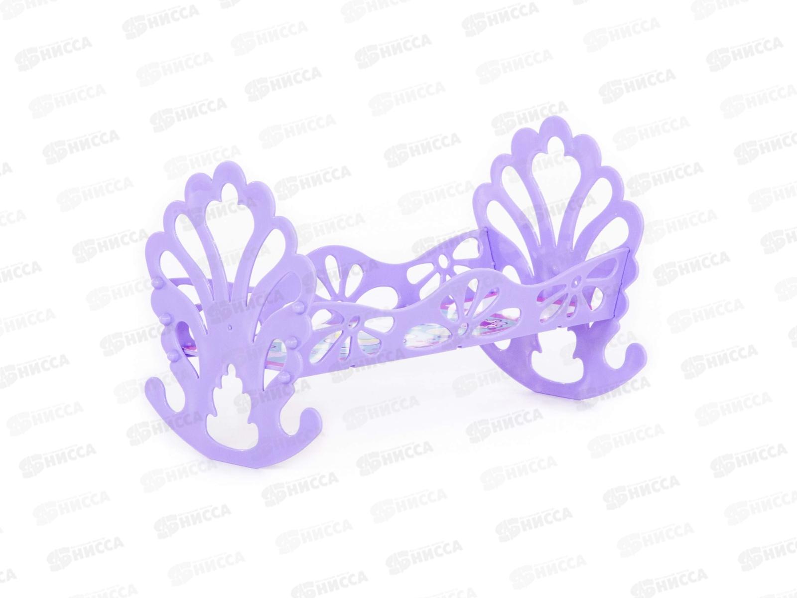 Кроватка-качалка сборная для кукол 56665 в пакете *16