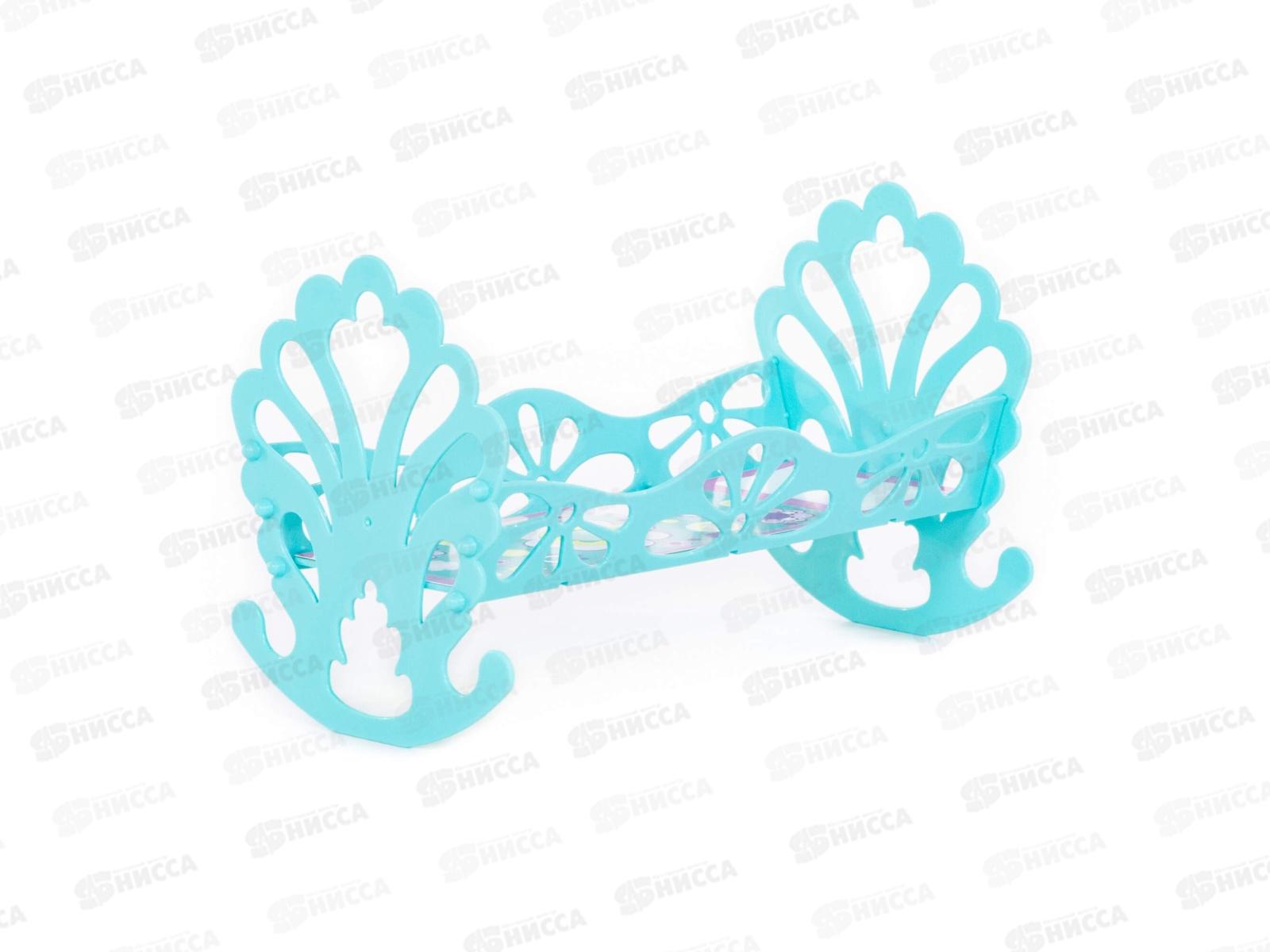 Кроватка-качалка сборная для кукол 56665 в пакете *16