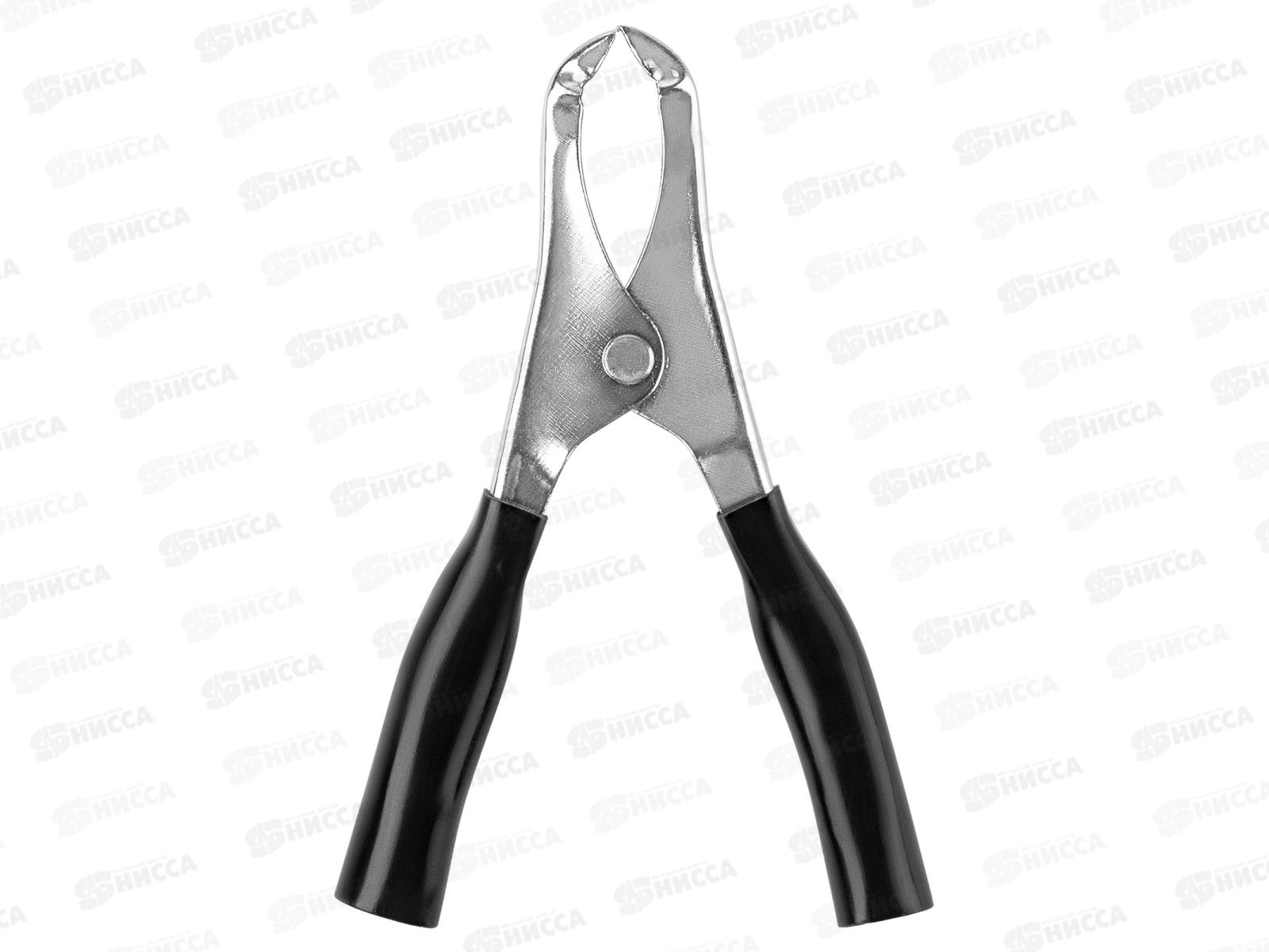 Зажим крокодил TDM ЗК 15А 75мм черный (10шт), 0012