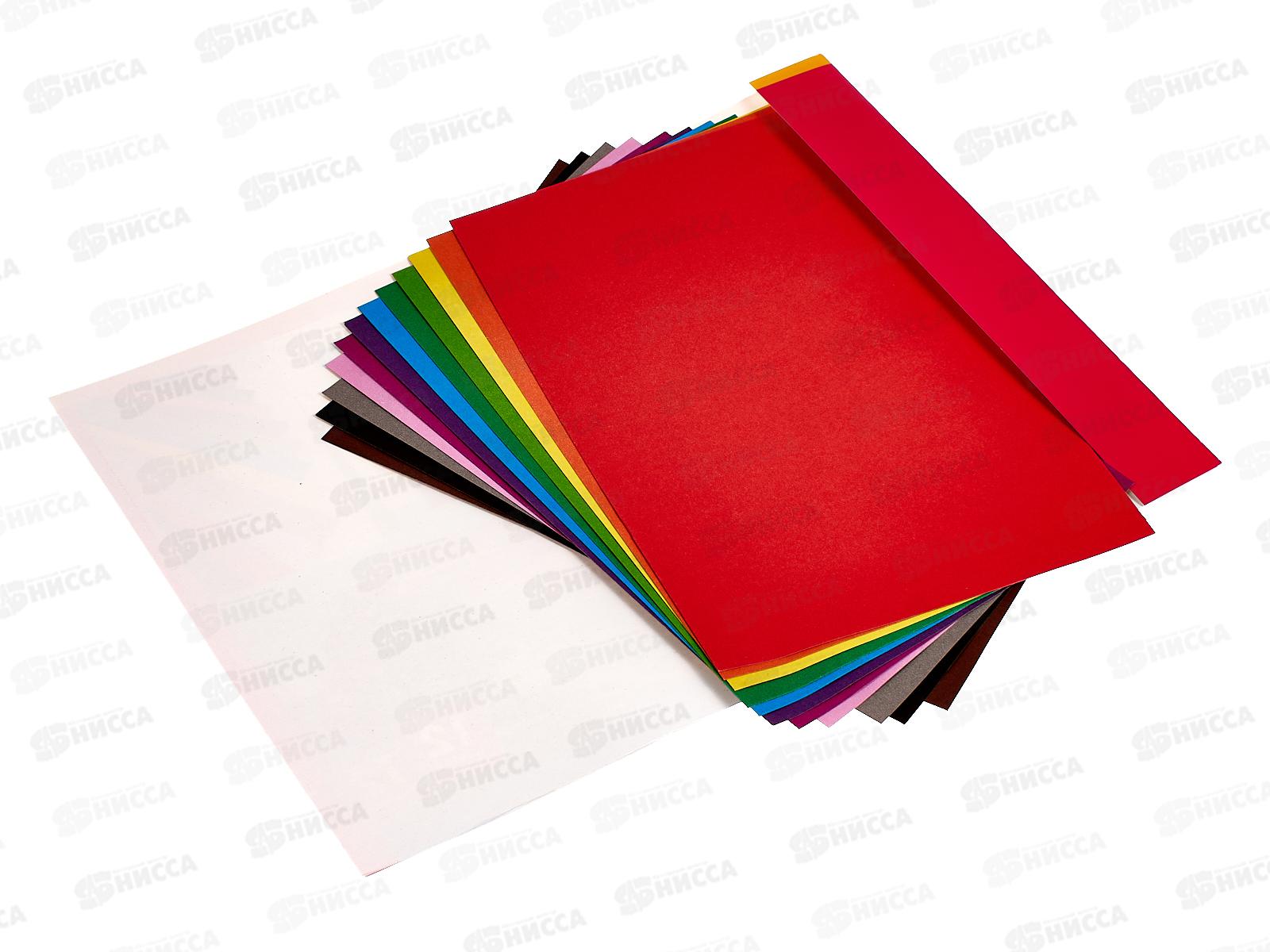 Цветной картон  ArtSpace А4 12л 12 цветов  клей, 6960 *30