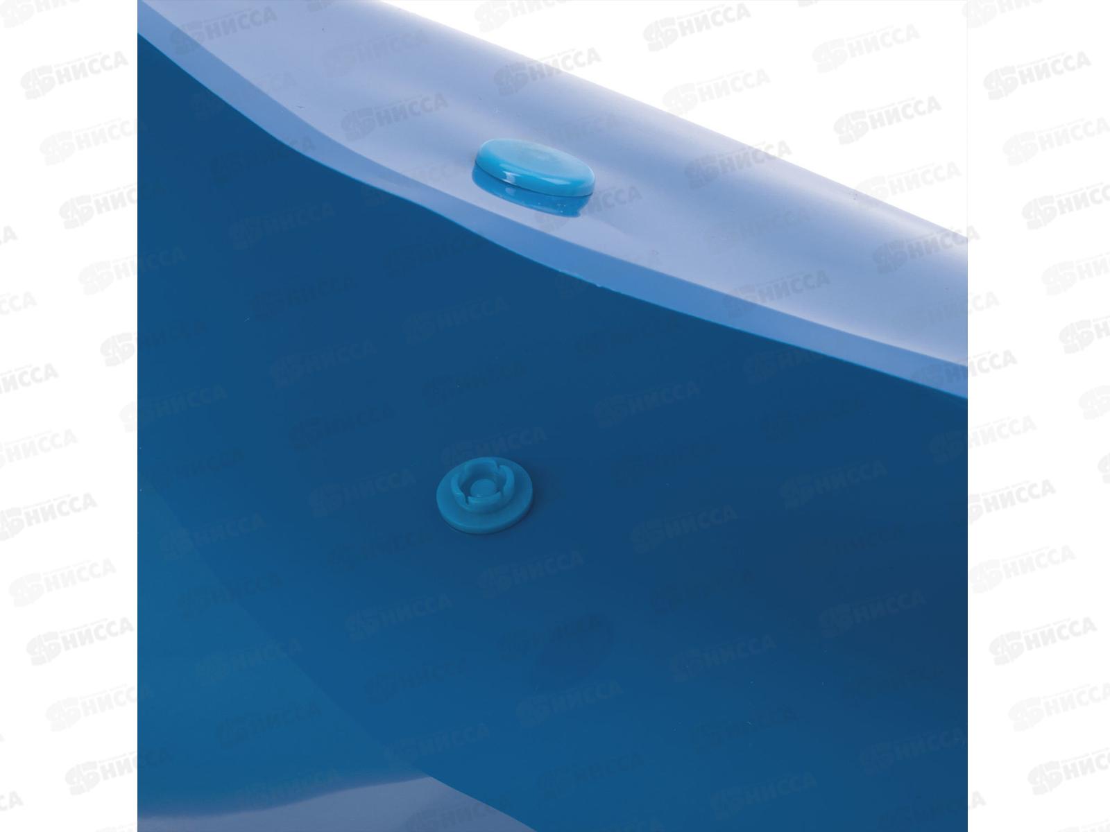 Папка с кнопкой BRAU 221362 синяя, до 100л, 0,2мм *10/160