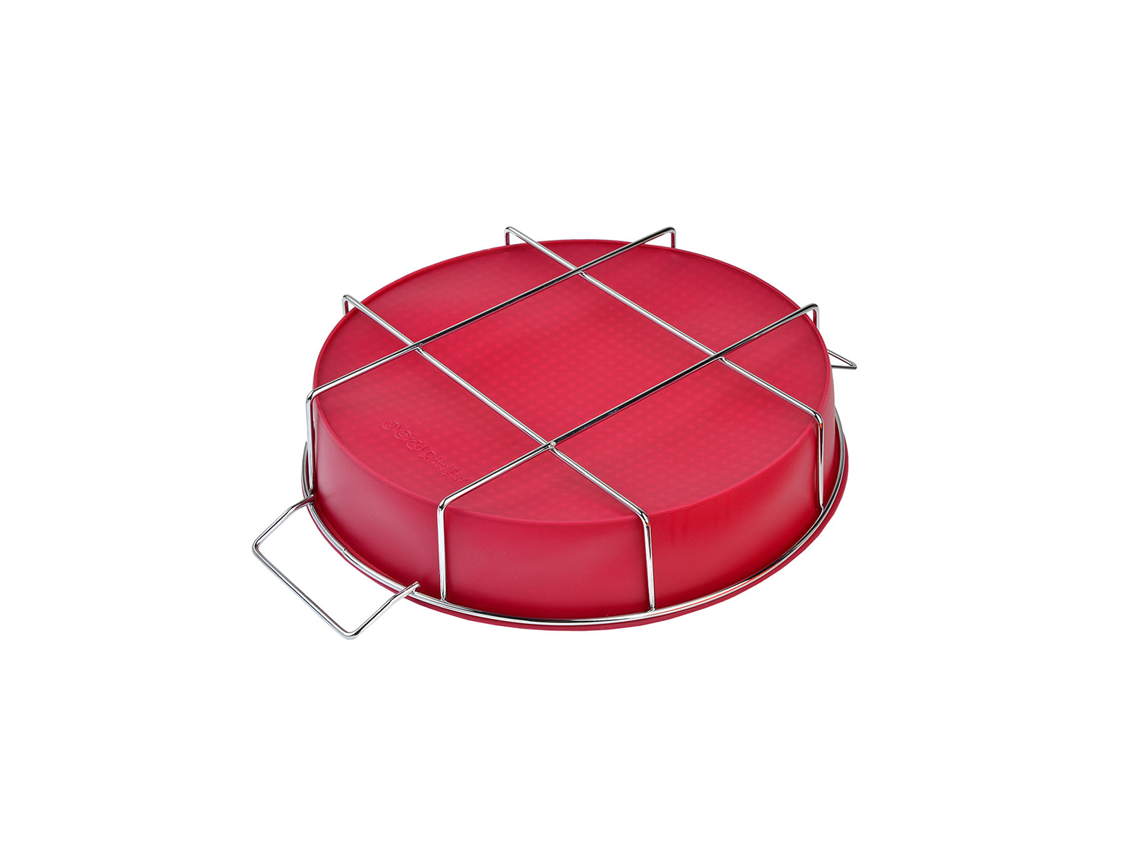 Форма для выпечки силиконовая 24*5см/ 25*6см круглая на металлической подставке 891-020  г