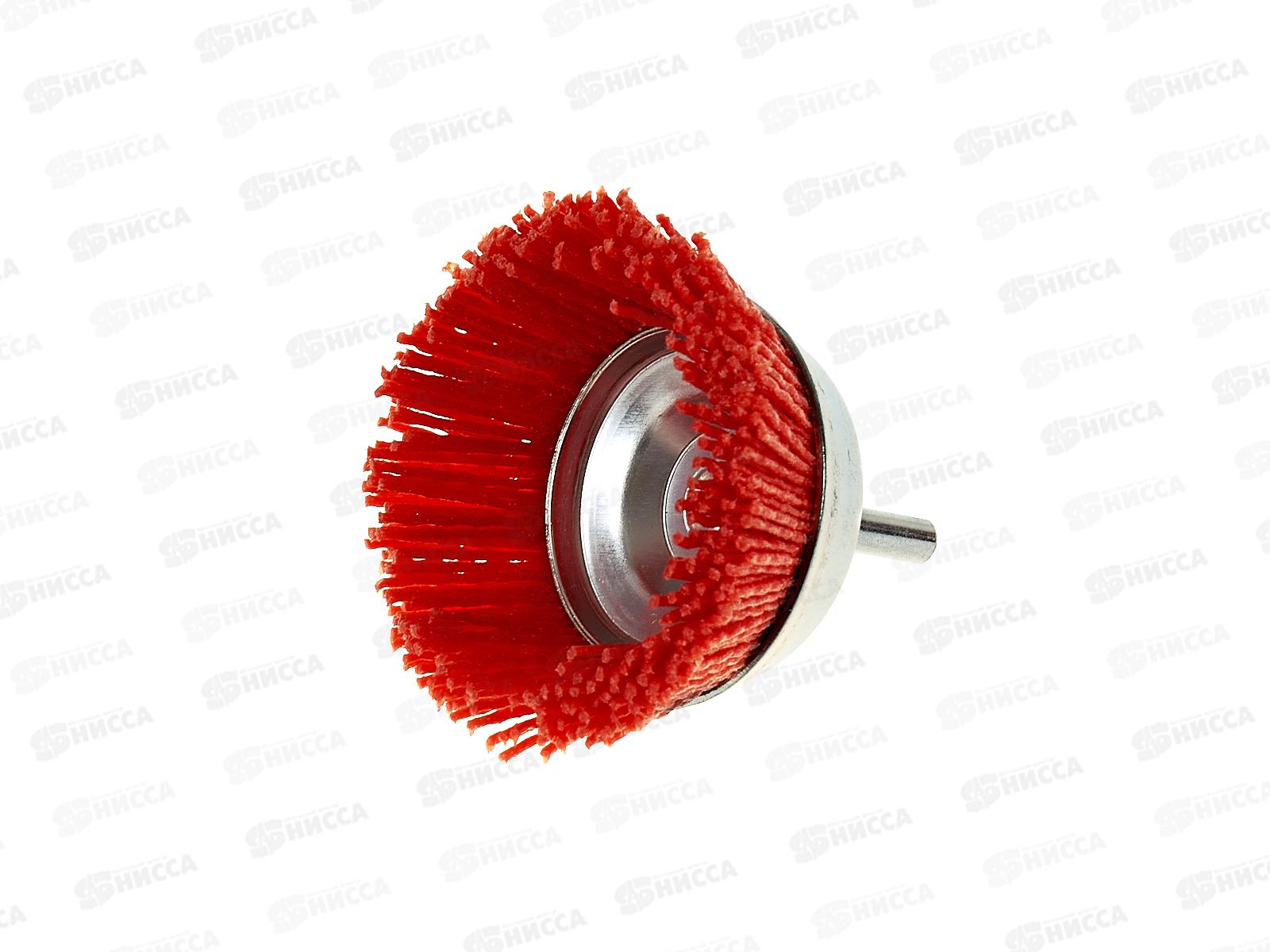 Щетка-крацовка 75 чашечная, полимерная проволка для дрели 2302071