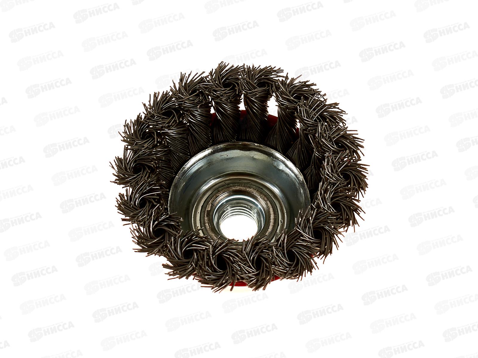 Щетка-крацовка 80 чашечная, для Угловой Шлифовальной Машины стальная. жгутовая проволка.2302051