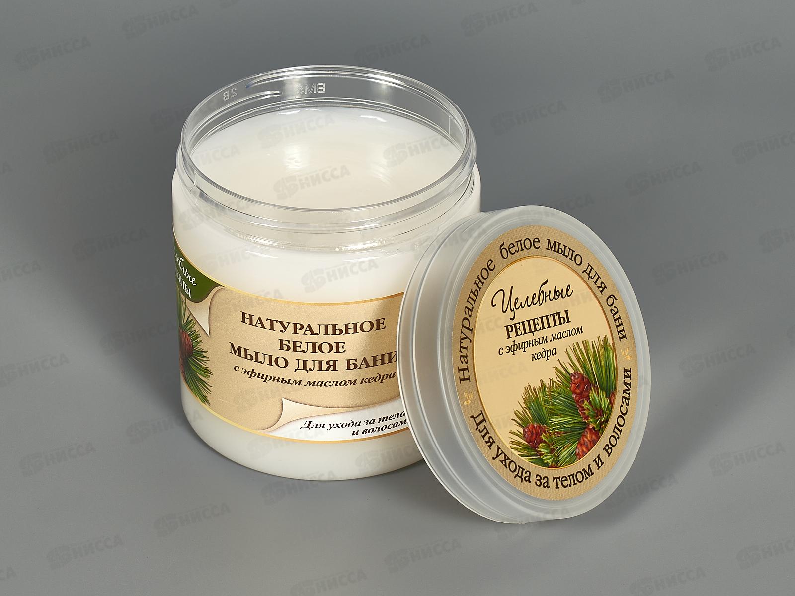Целебные Рецепты Белое мыло для бани 500мл *12