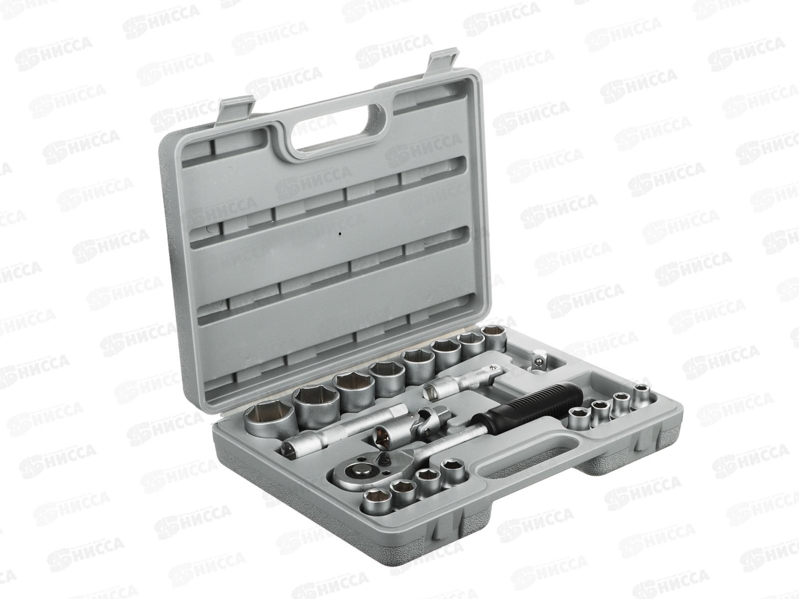 Набор головок ЕРМАК 21 предмет 8-32мм с карданным шарниром 1/2&quot  г 736-006