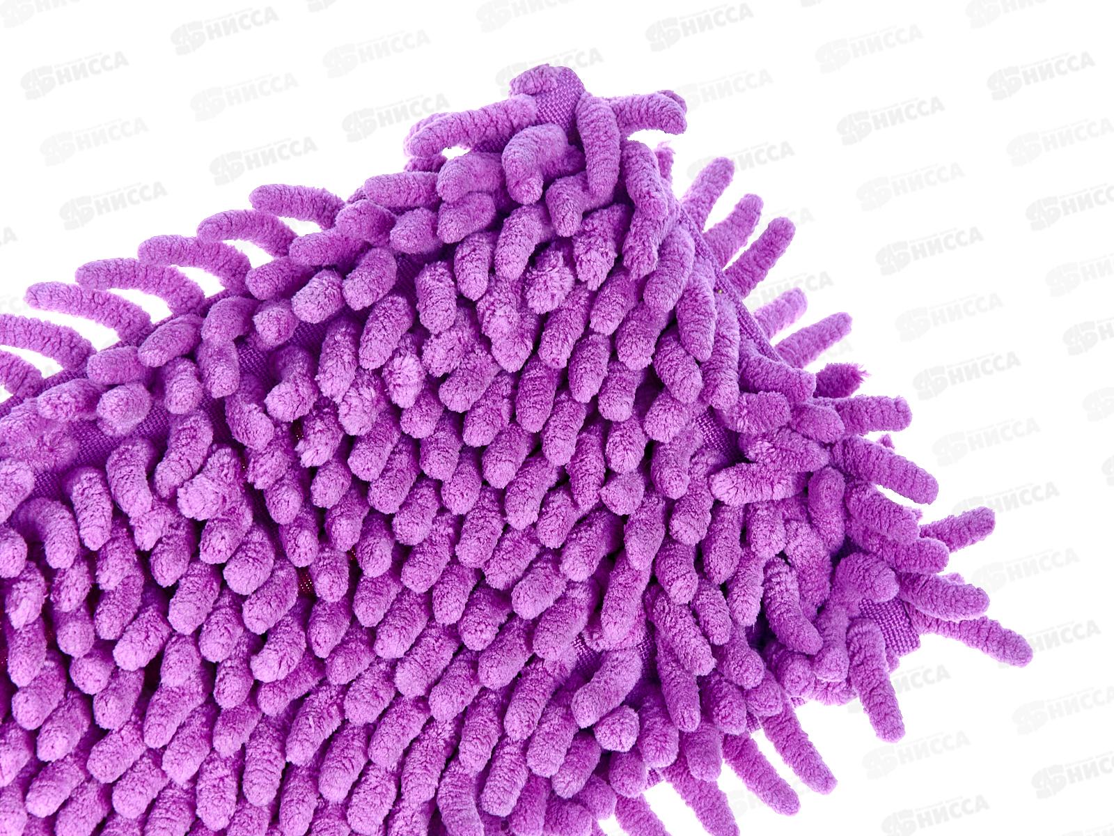 Швабра флеттер &quotУмничка&quot ЭКОНОМ микрофибра-лапша телескопическая ручка 120см