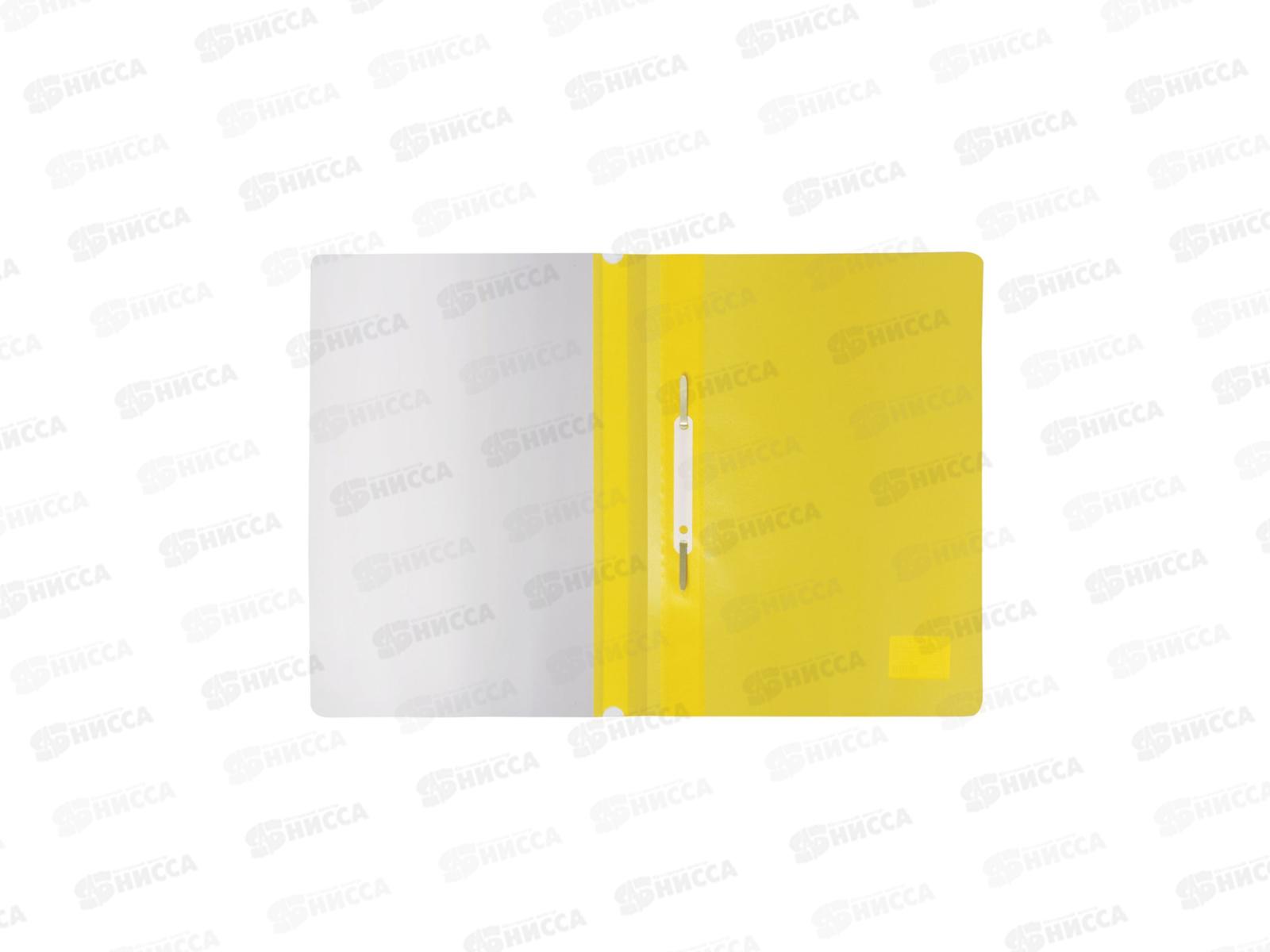 Скоросшиватель-мягкий пластиковый STAFF эконом желтый 225731*25/500