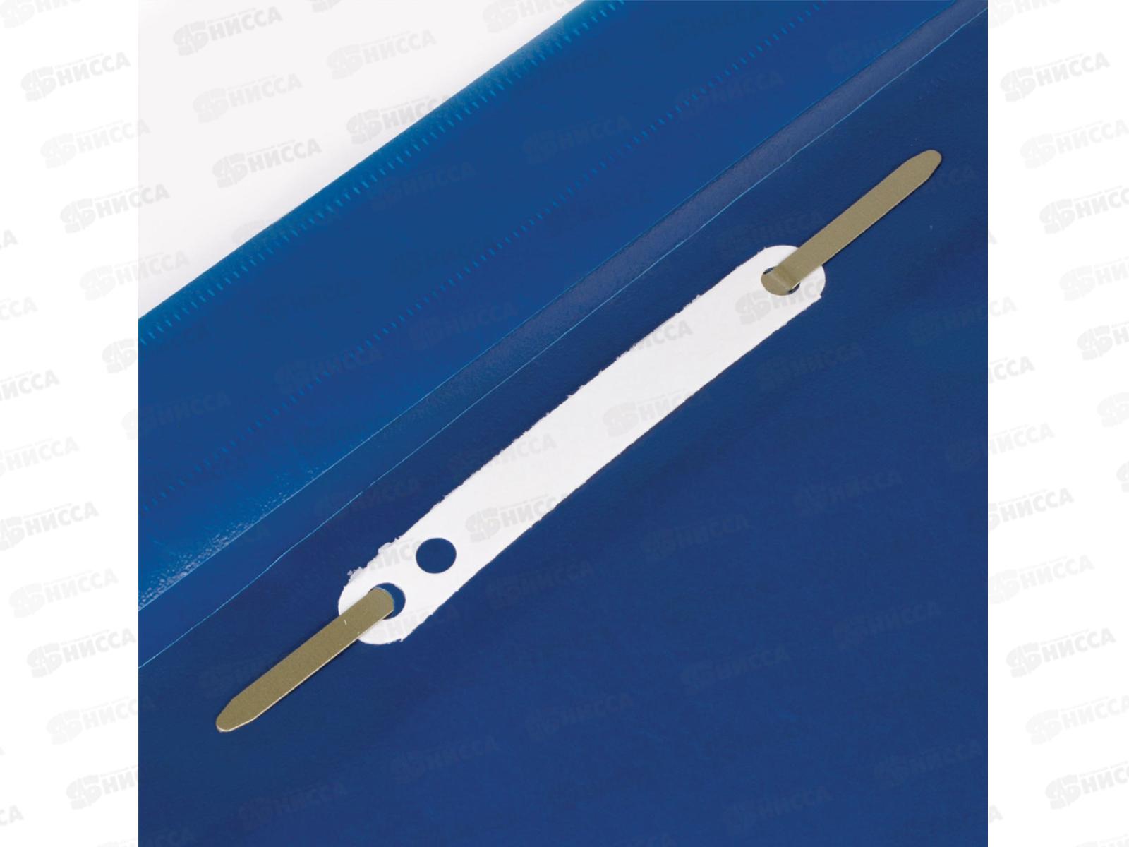 Скоросшиватель-мягкий пластиковый STAFF эконом синий 225730 *500