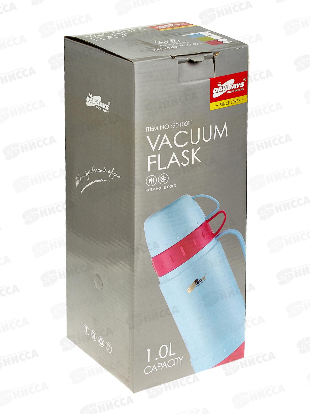 Термос 1000мл, пластиковый корпус , AL-1814-2 *12