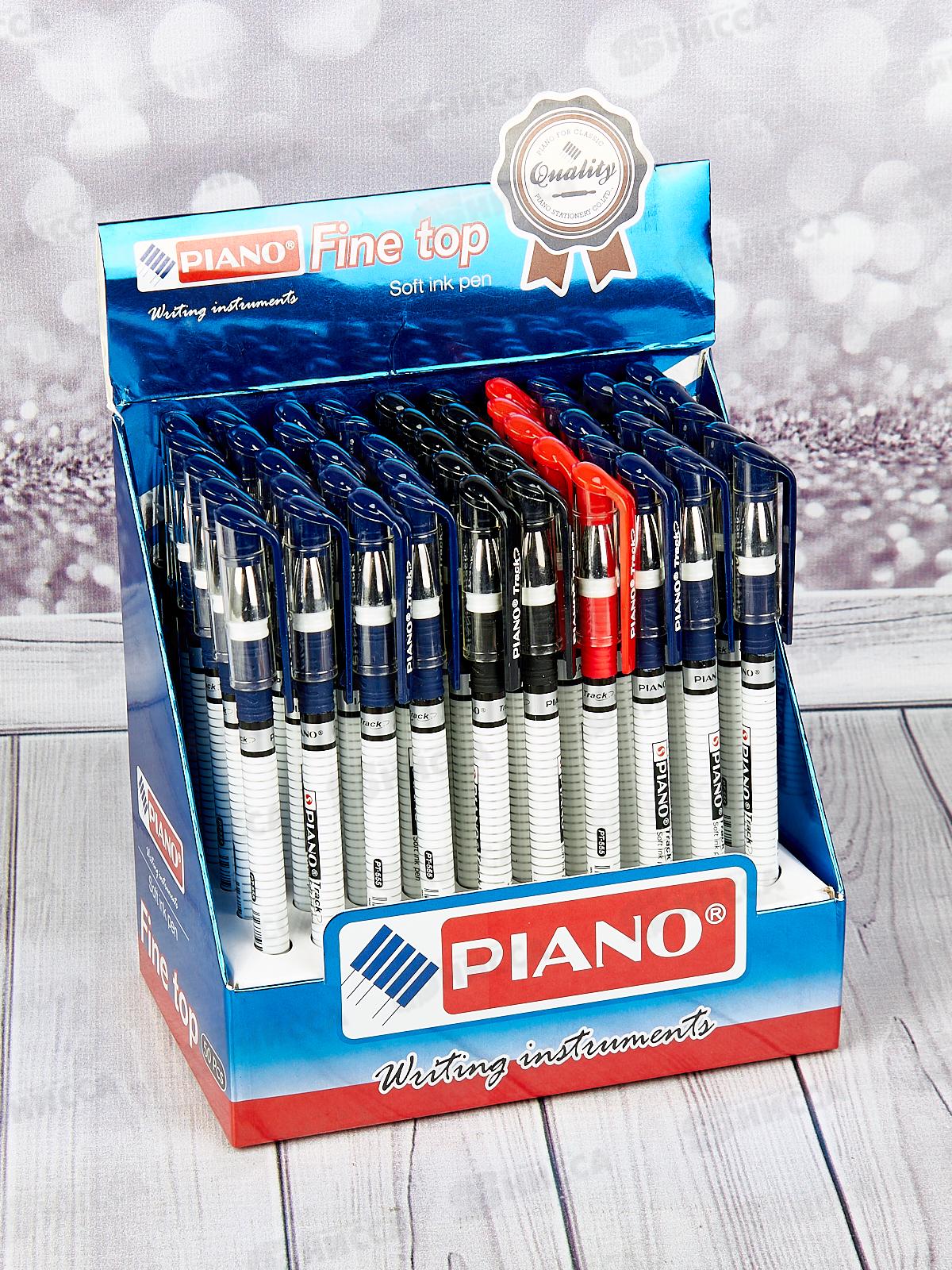 Ручка масляная. PIANO Track игла, 35синий+10черной+5красной, PT-555 *50/1200