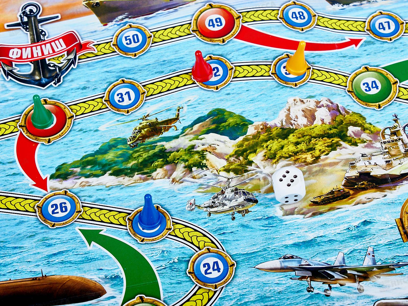 Настольная игра-ходилка 01162 &quotУМКА&quot &quotМорской бой&quot в коробке *20