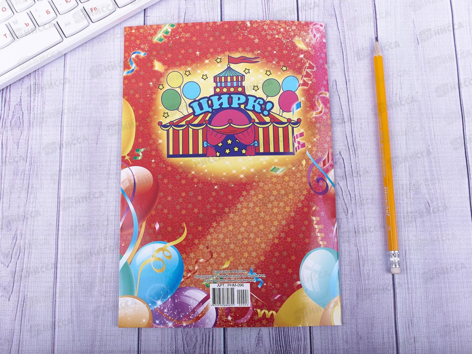 Раскраска ЛиС А5 с наклейками Цирк, РНМ * 50