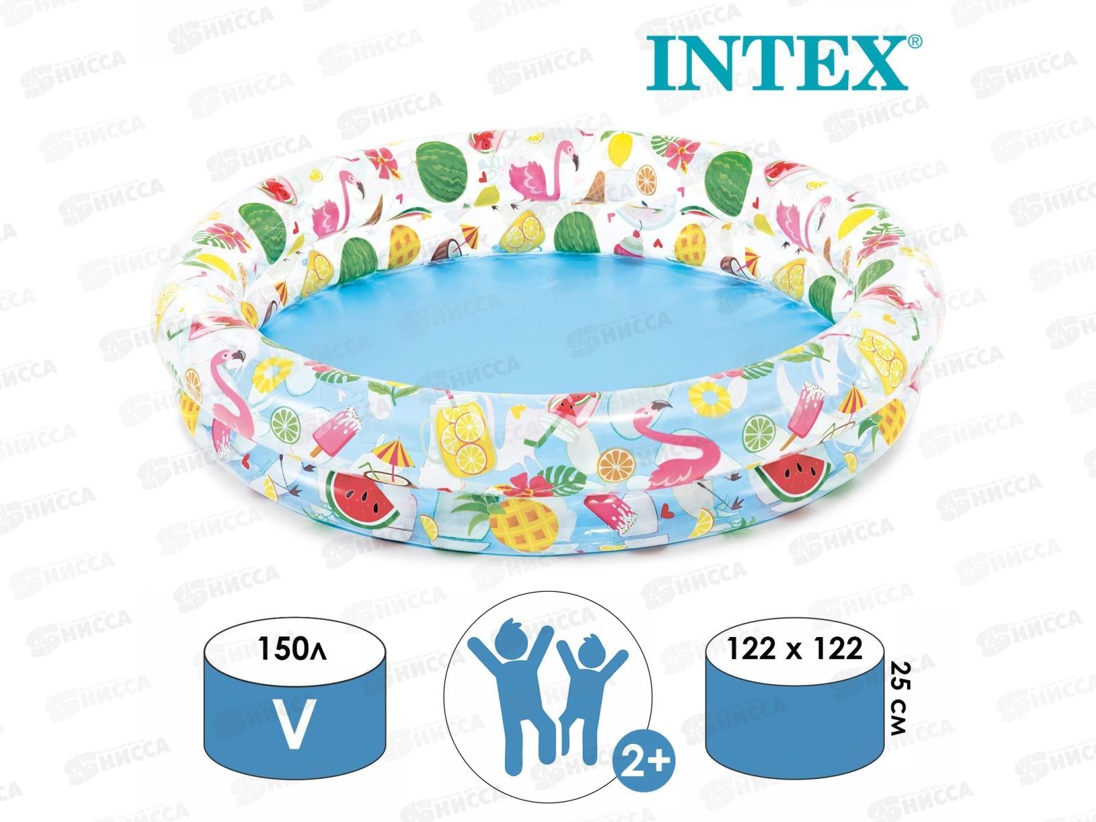 Бассейн 59421 (122*25см) Тропики от 2-х лет INTEX  *12