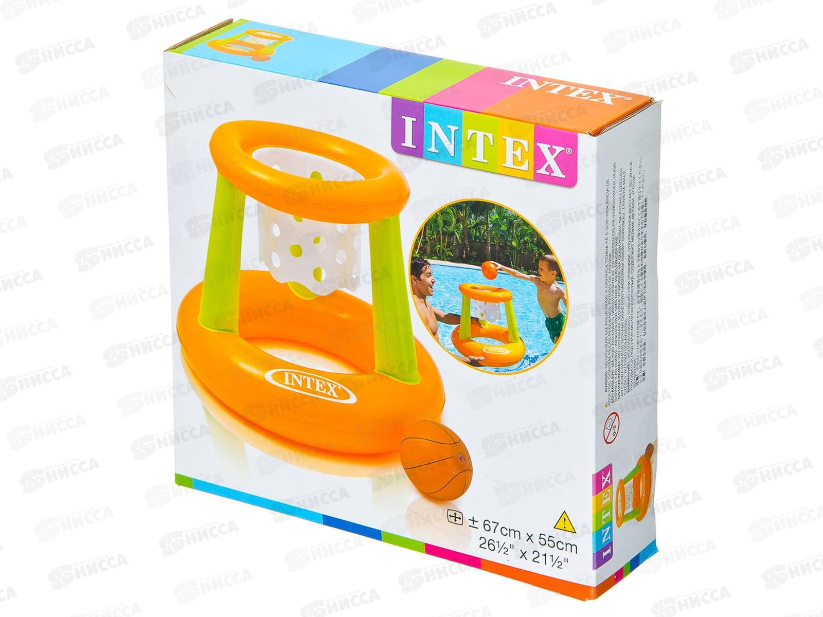 Надувные Кольца баскетбольные плавающие 58504 67*55см INTEX