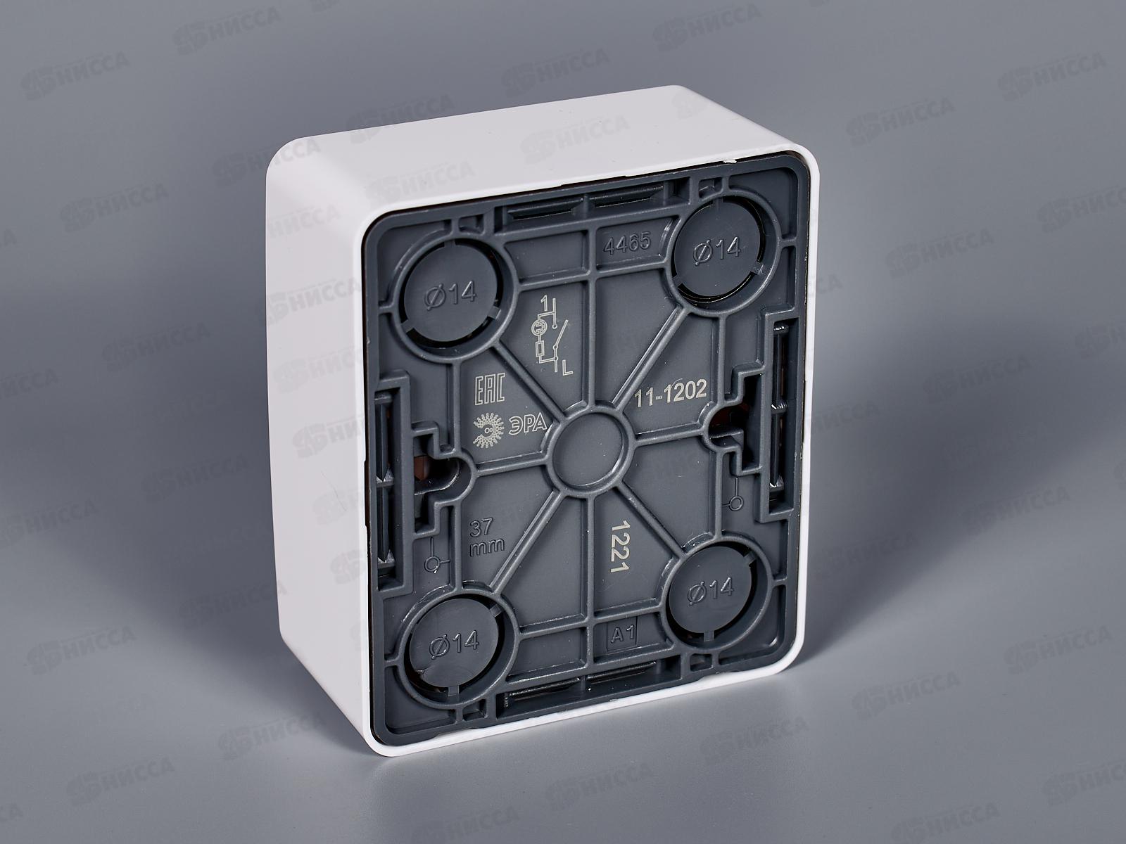 Выключатель  Эра открытой установки,10АХ-250В  белый, 11-1202-01 *1