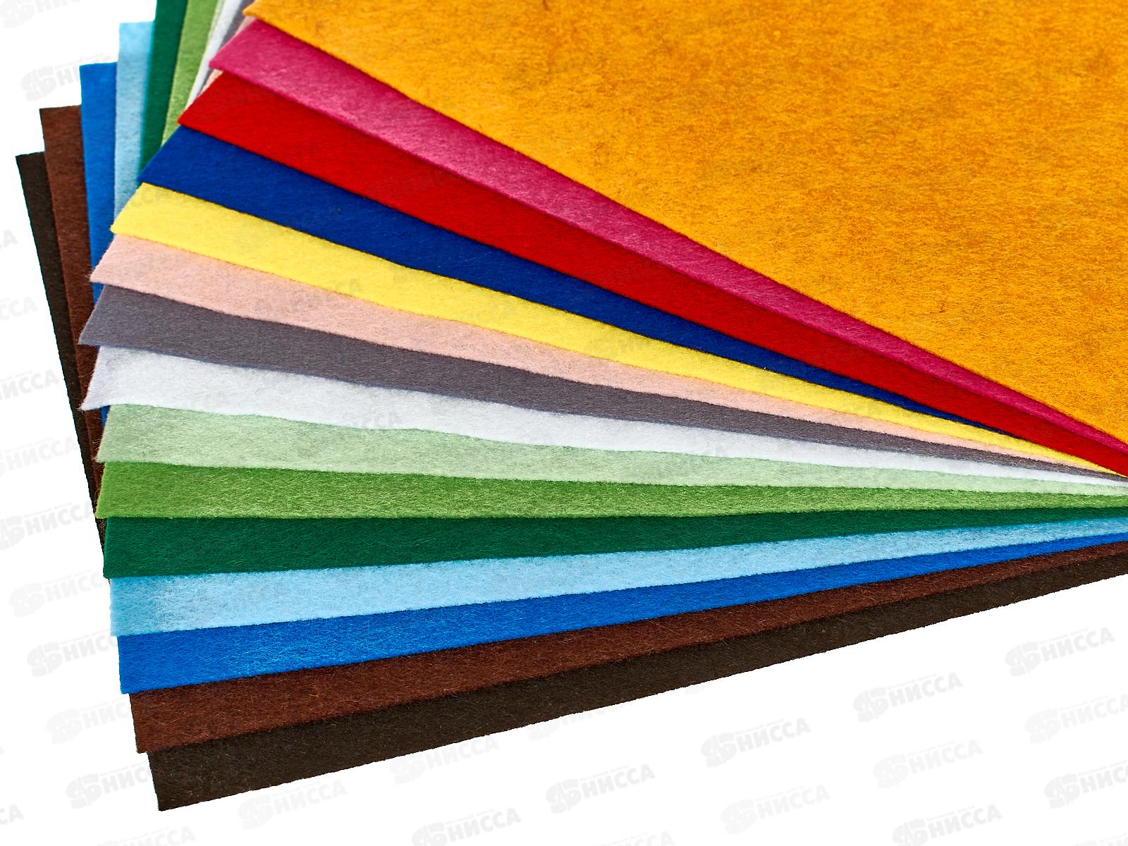 Цветной фетр BRAU 15 листов 15 цветов,210*297,660623 10*50