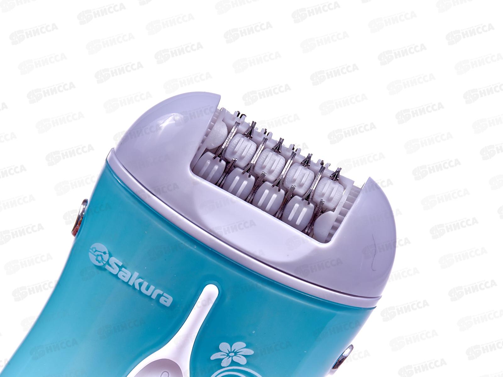 Эпилятор SA-5540SBL 2 насадки+бритва