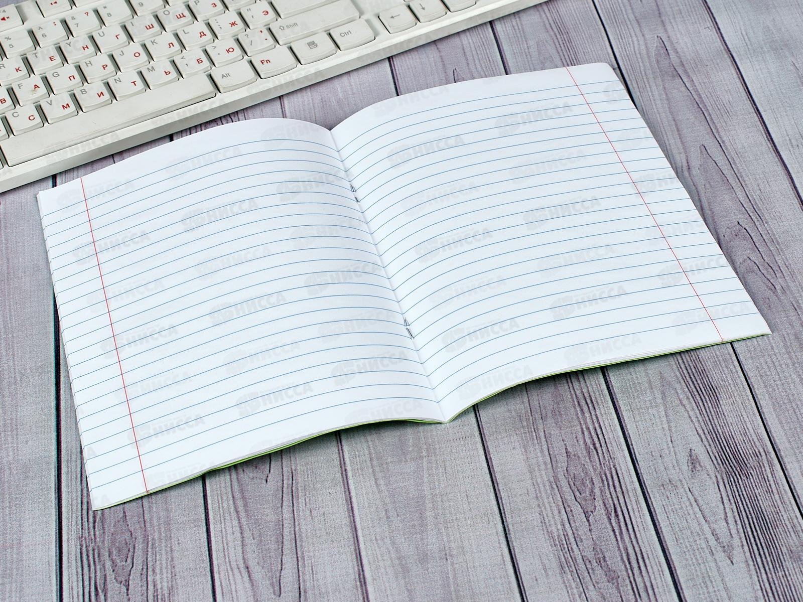 Тетрадь 24 листа линия Hatber зеленая обложка, 05112 *18/180