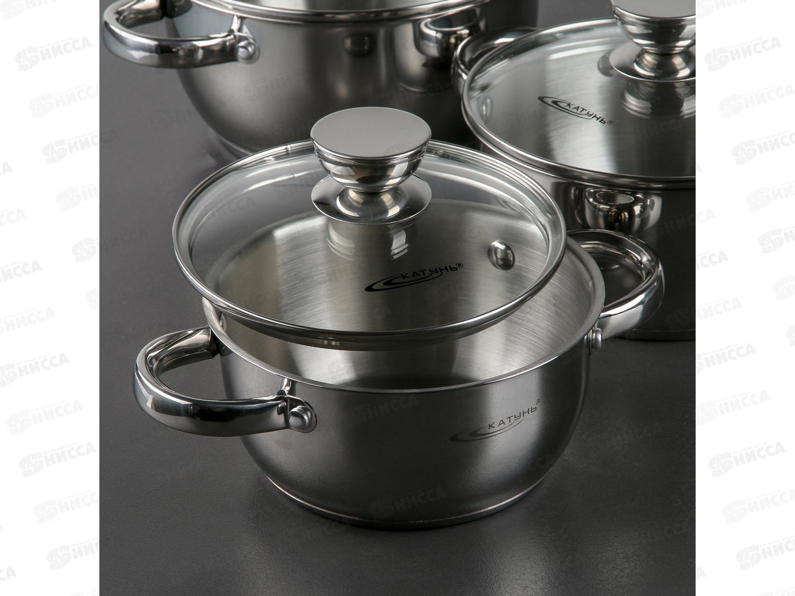 Набор кастрюль 6 предметов. Антея 1,5л+2л+3л КТ05-А