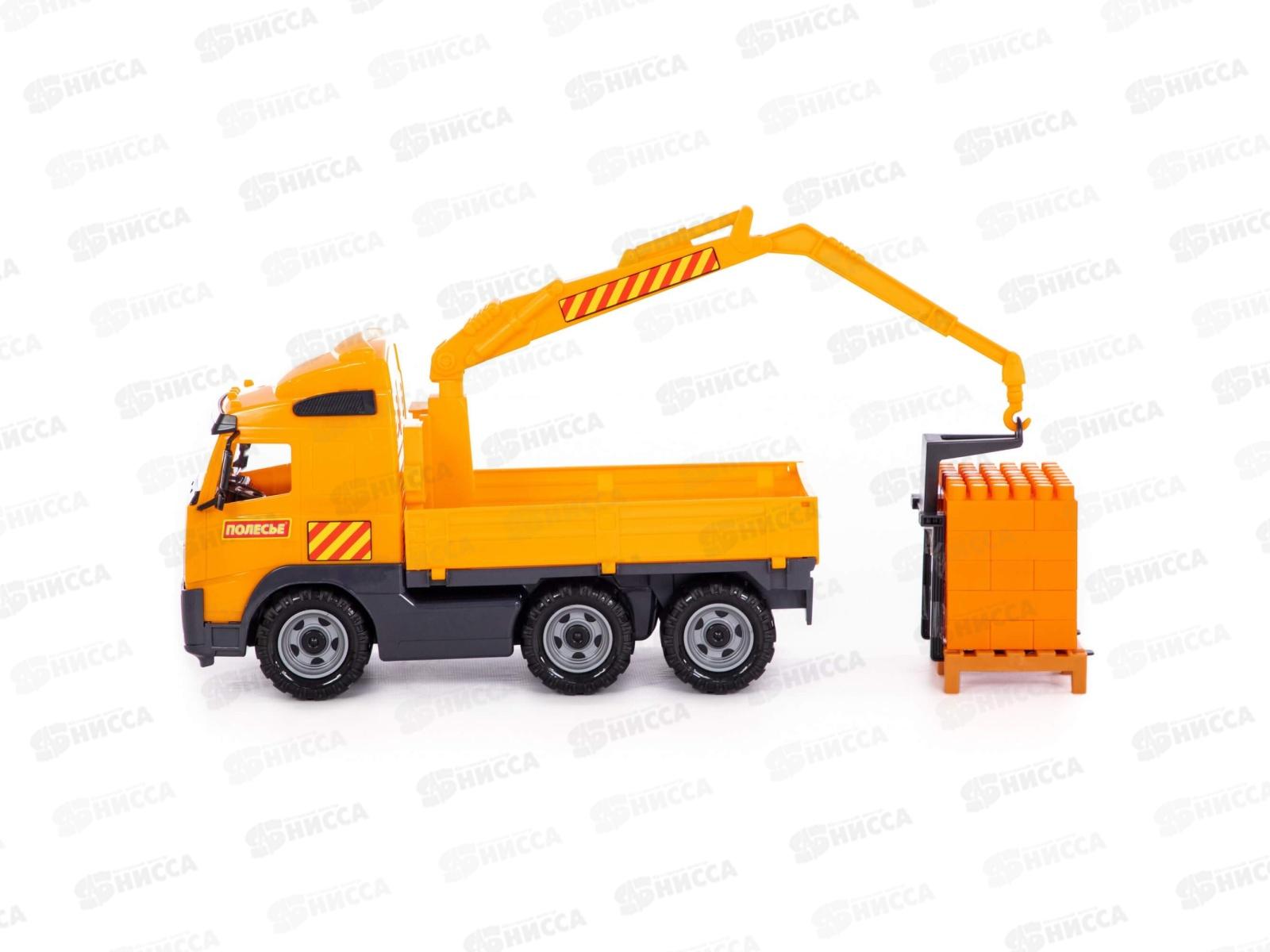 Автомобиль &quotVolvo&quot кран с манипулятором+констр. 8800 (в сеточке) *4